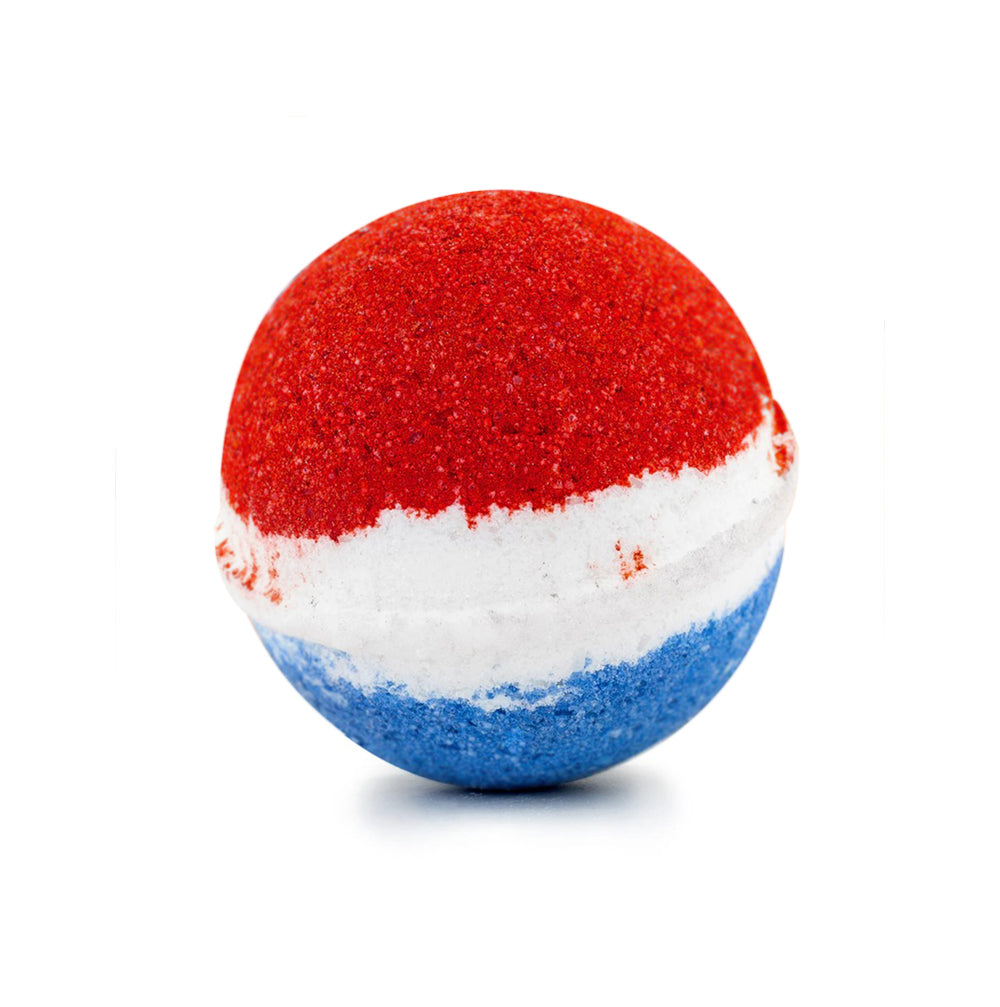 Stripe Bath Bomb with Jewelry Inside, Handmade in California