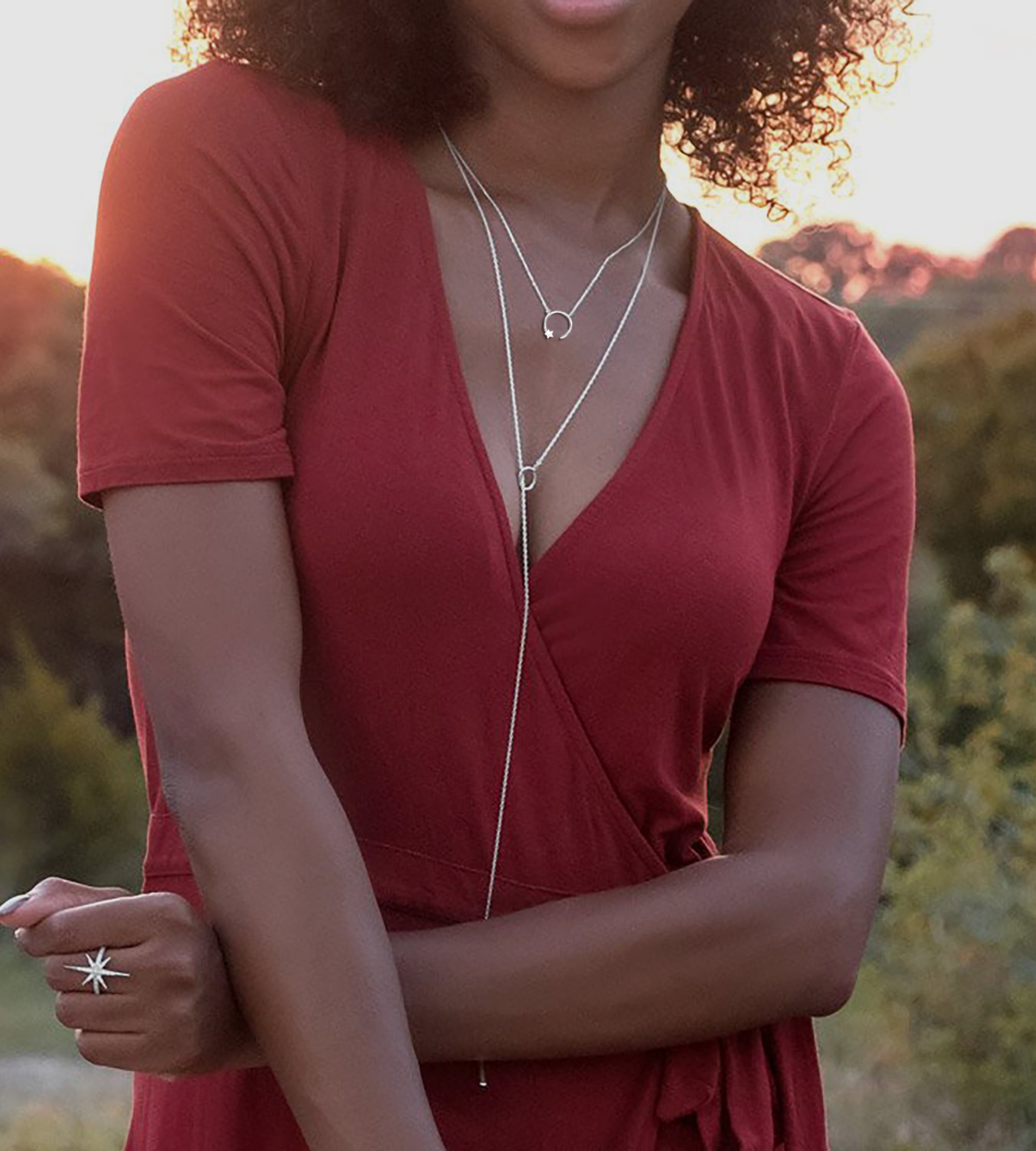 CZ Shooting Star Necklace