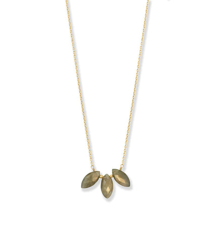 Marquise Labradorite Necklace