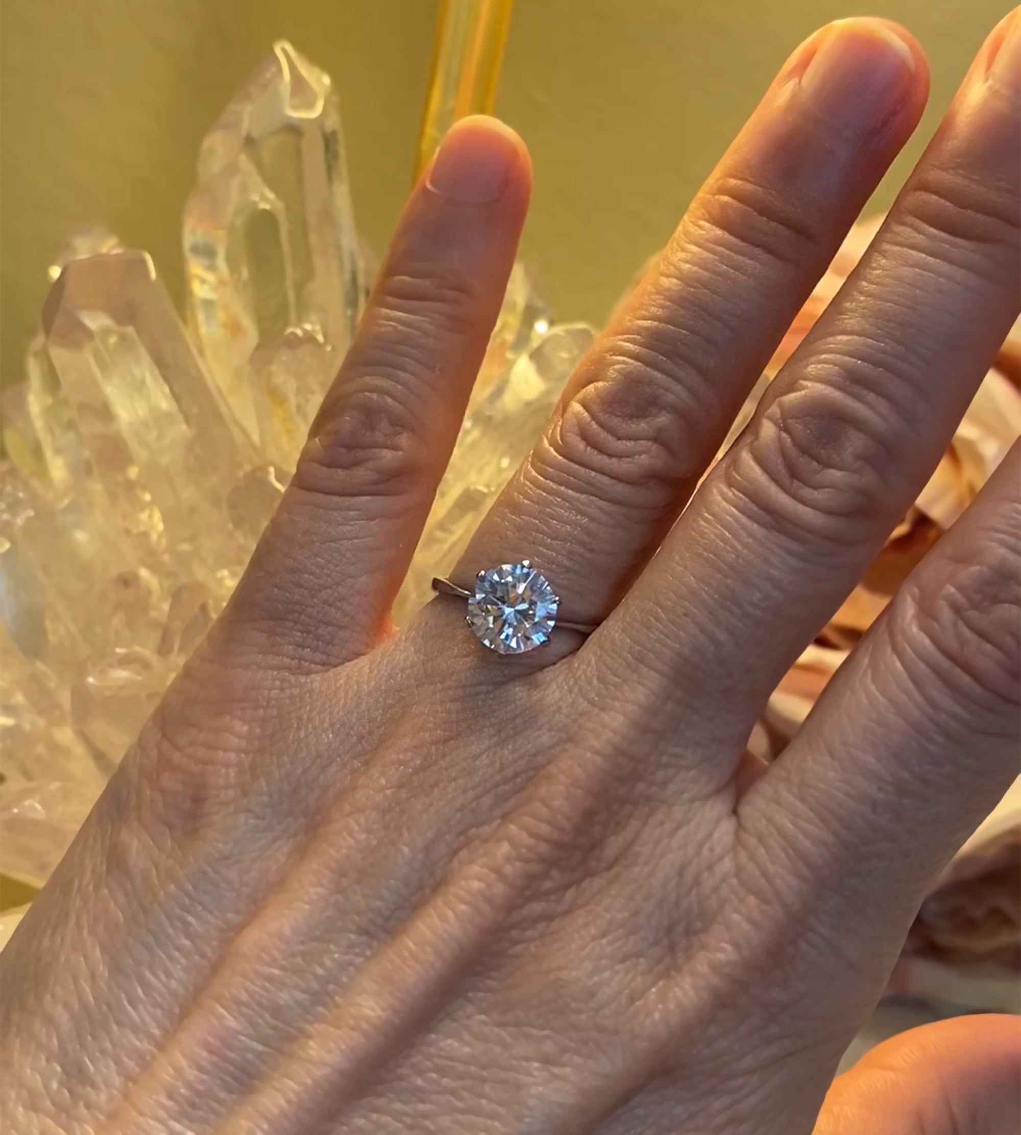 2 Carat CZ Round Solitaire Engagement Ring