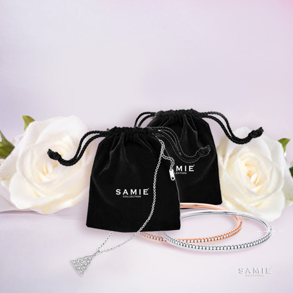 Christmas Tree Pendant Necklace, 18”