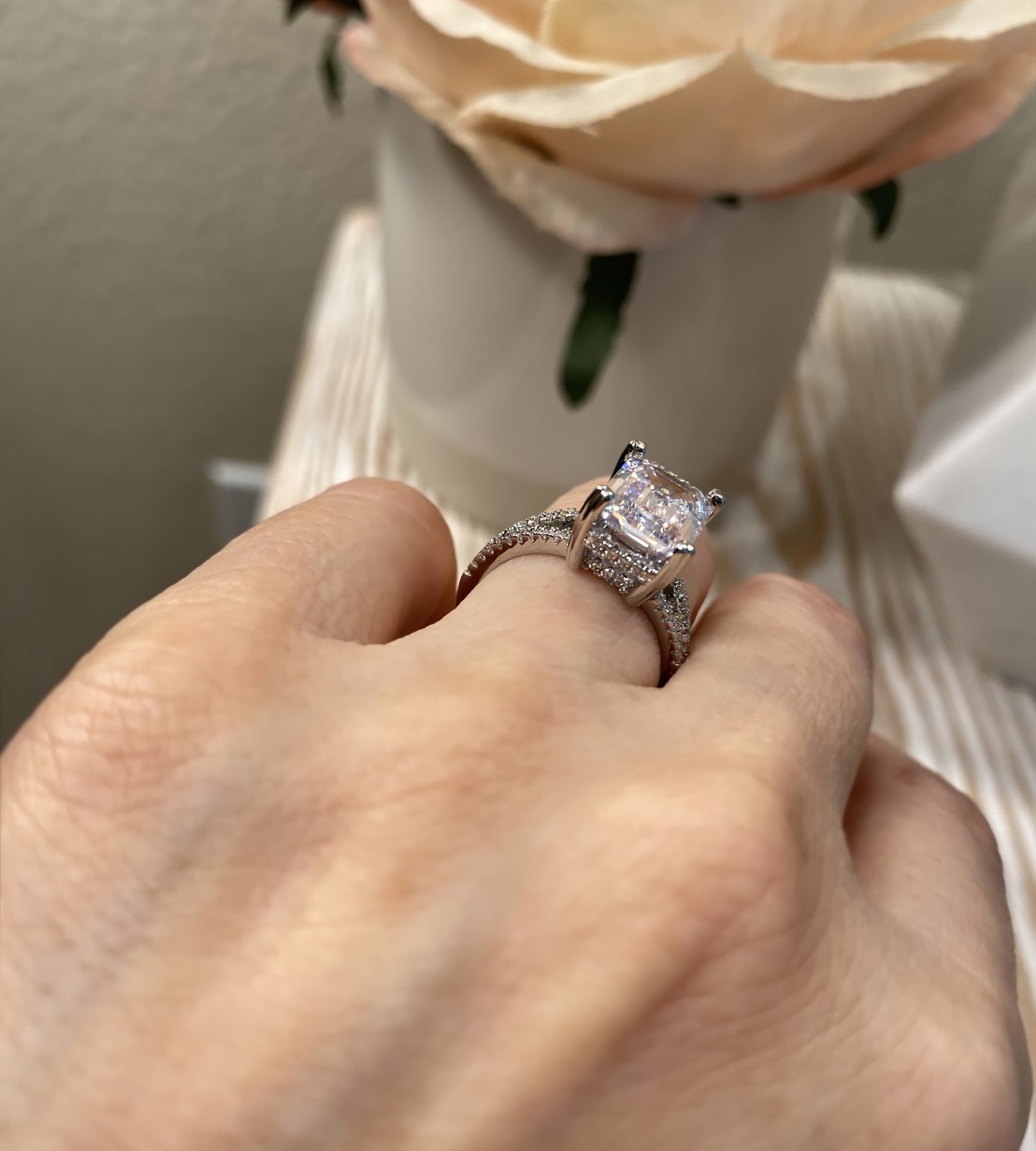 Split Shank CZ Solitaire Engagement