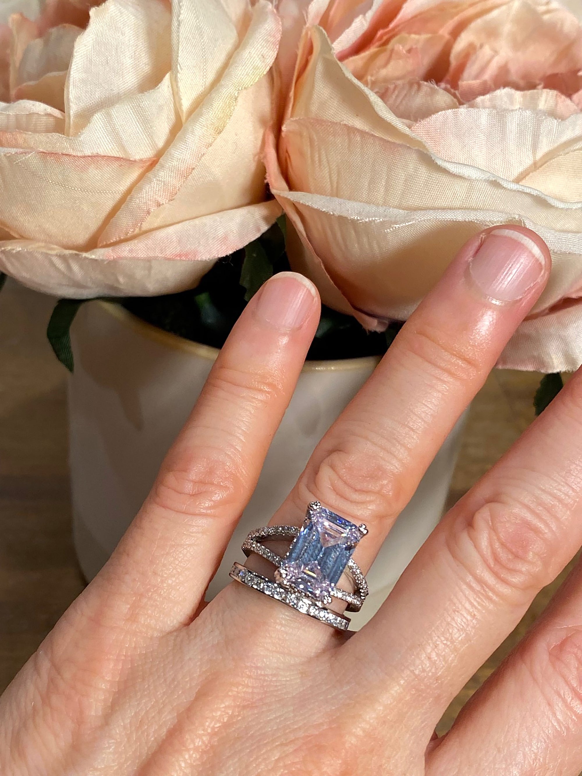 Split Shank CZ Solitaire Engagement