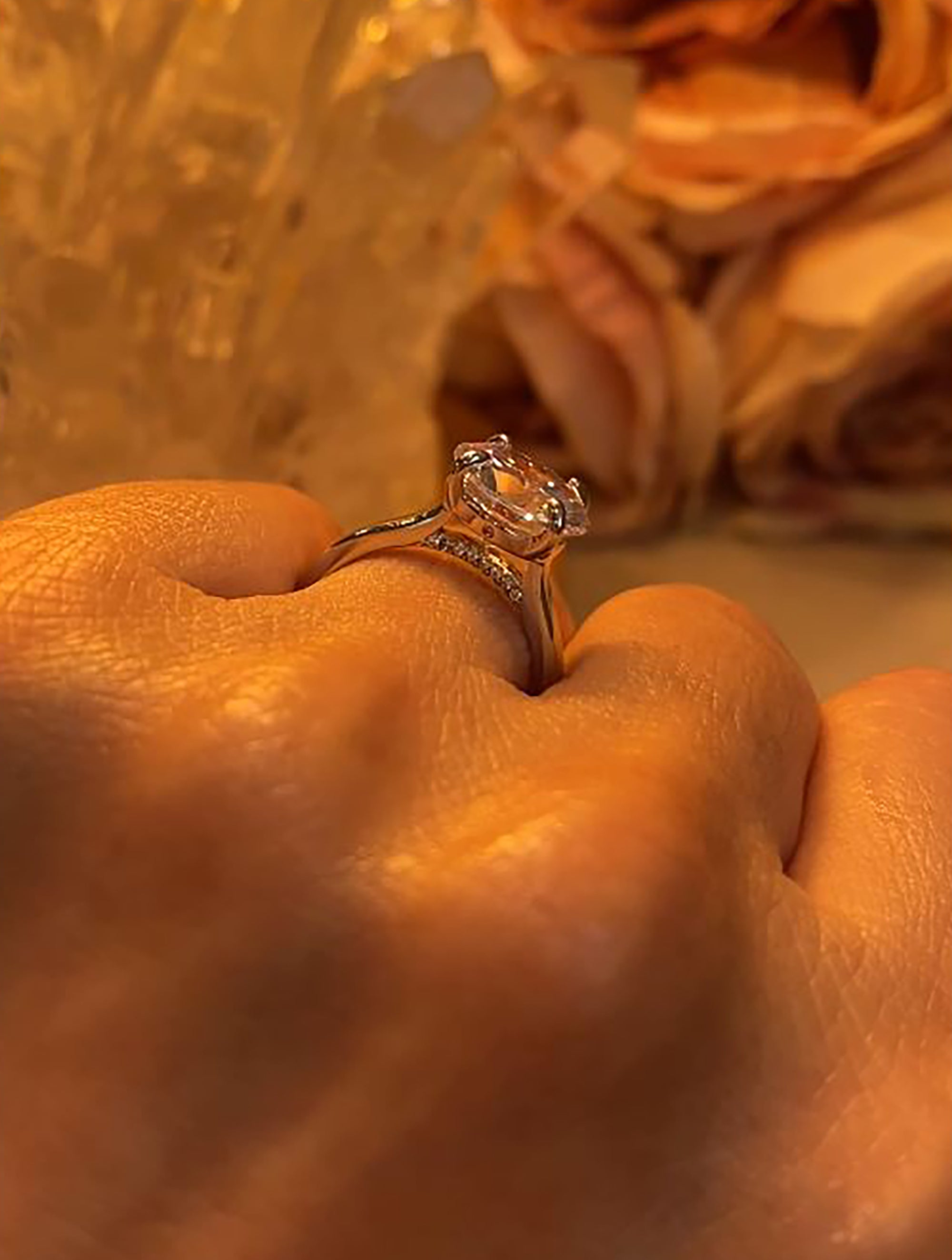 5Ct CZ Solitaire Engagement Ring