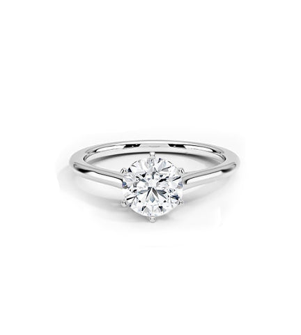 1 Carat CZ Round Solitaire Engagement Ring