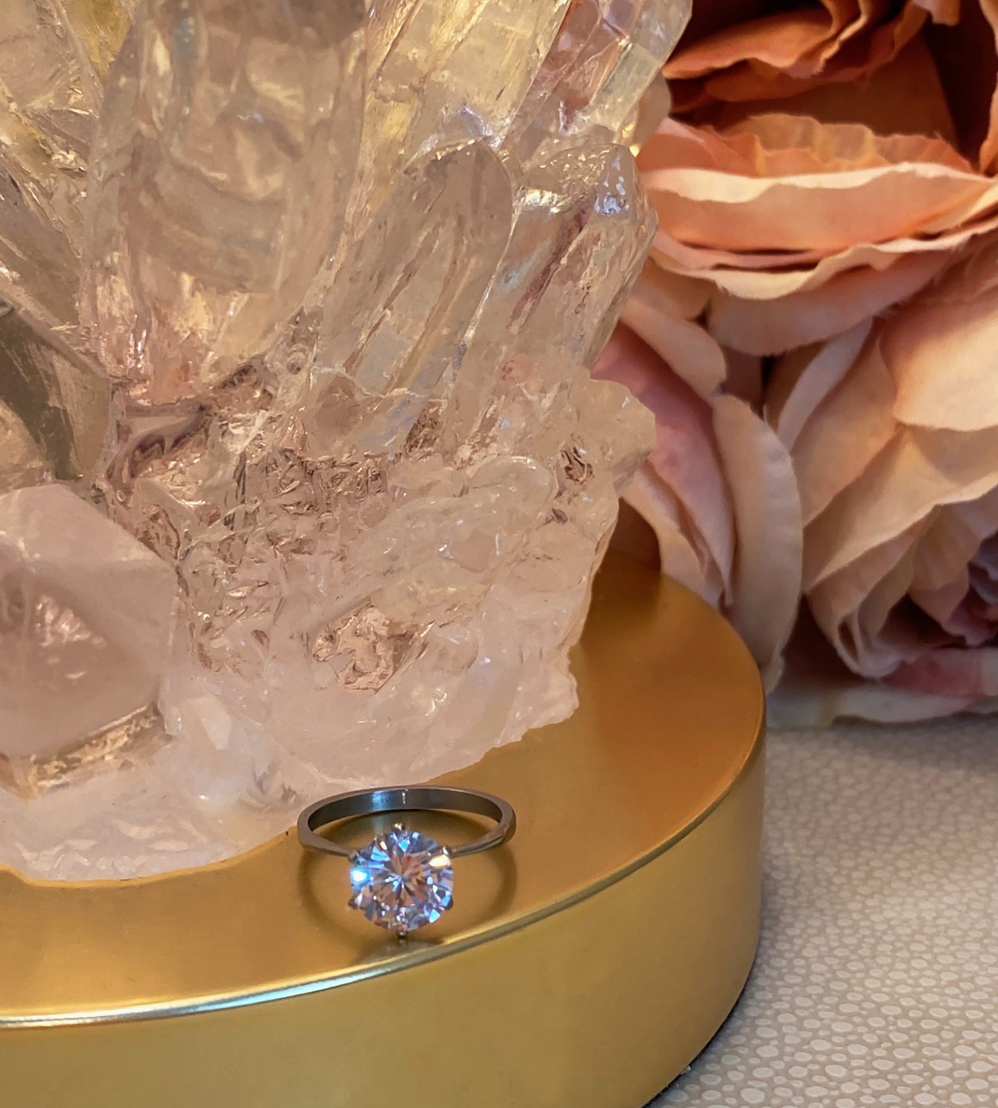 2 Carat CZ Round Solitaire Engagement Ring