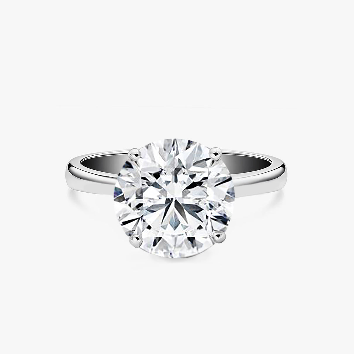 5Ct CZ Solitaire Engagement Ring