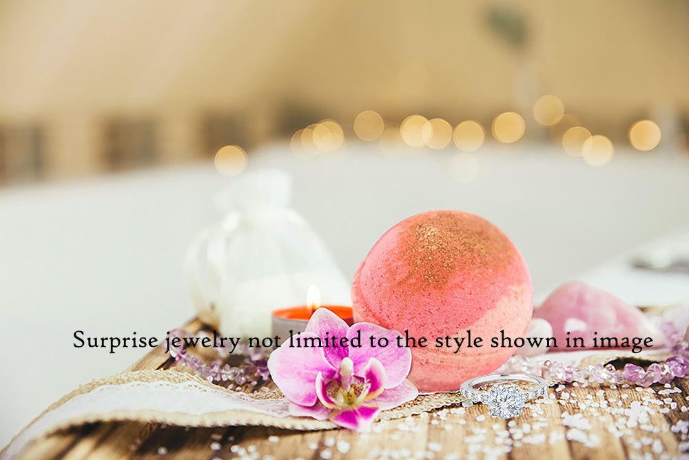 Hand Made Fruity Scent Bath Bomb with Surprise Jewelry, 8oz
