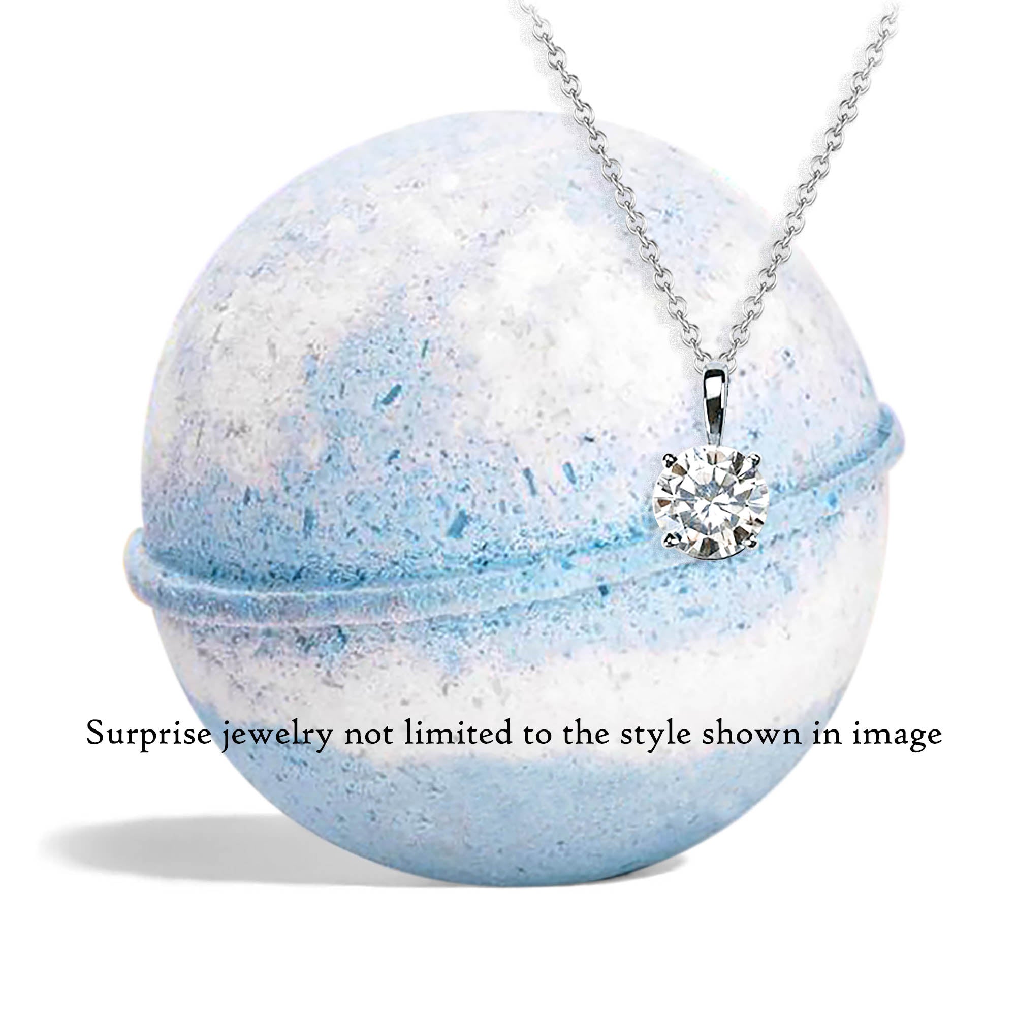 Hand Made Fresh Scent Surprise Jewelry Bath Bomb, 8oz