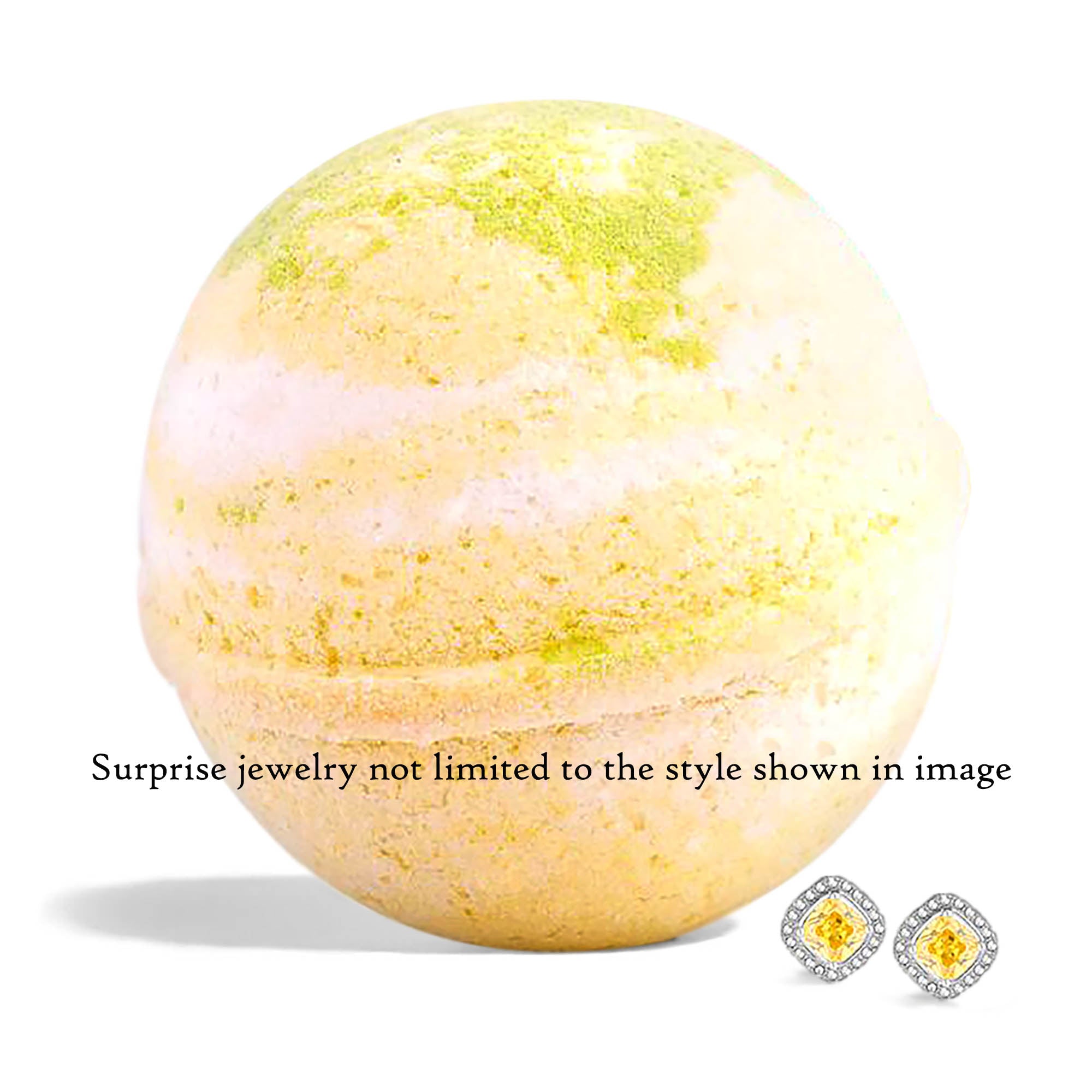 Hand Made Tropical Aroma Scent Bath Bomb with Surprise Jewelry, 8oz