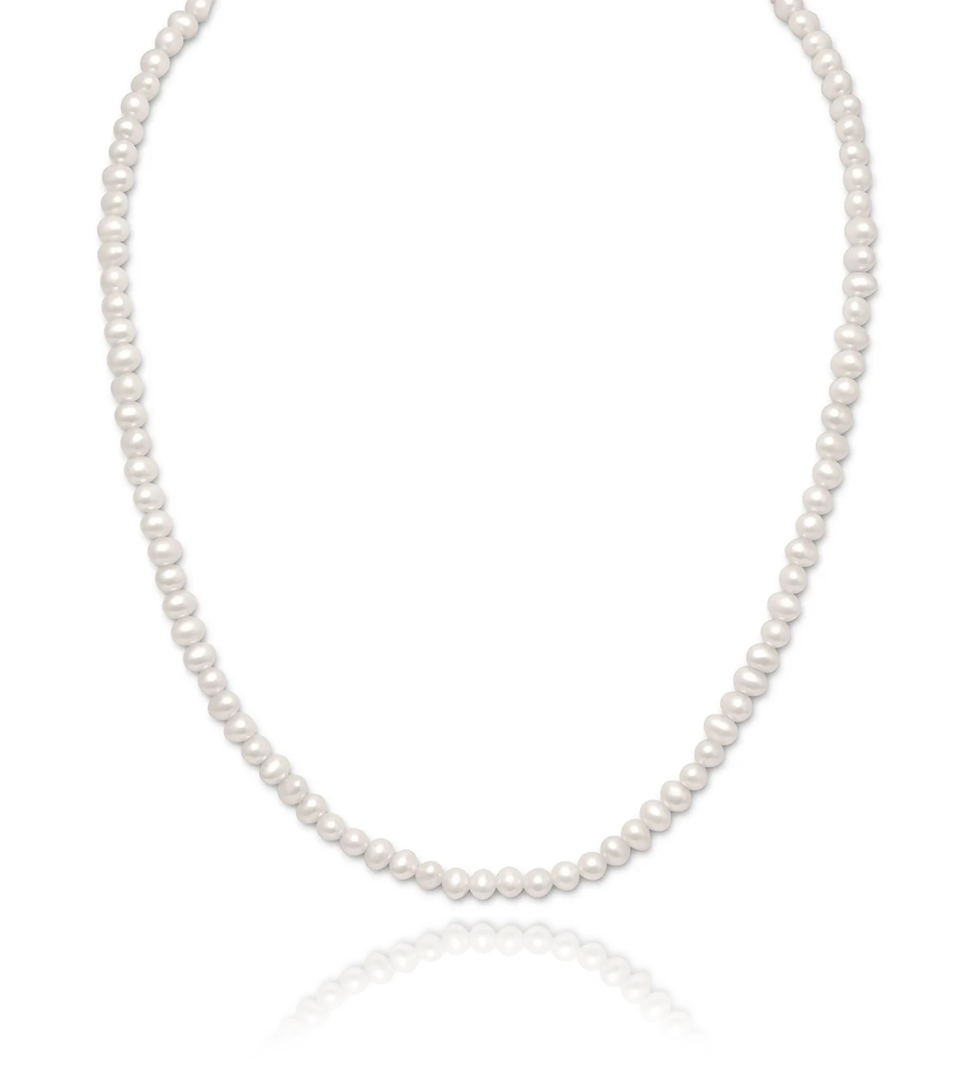 White Cultured Freshwater Pearl Strand Necklace, 15"