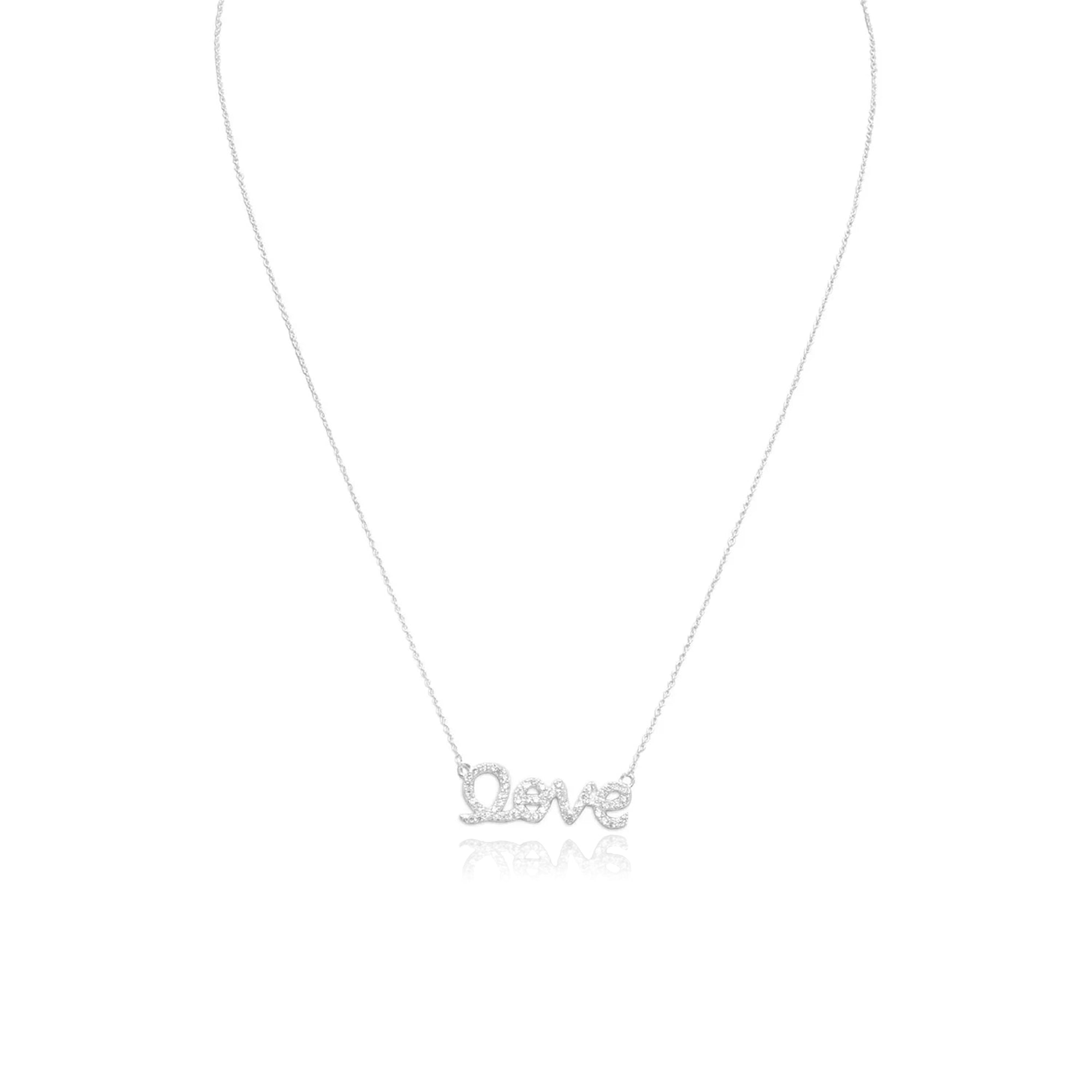 CZ "love" Necklace