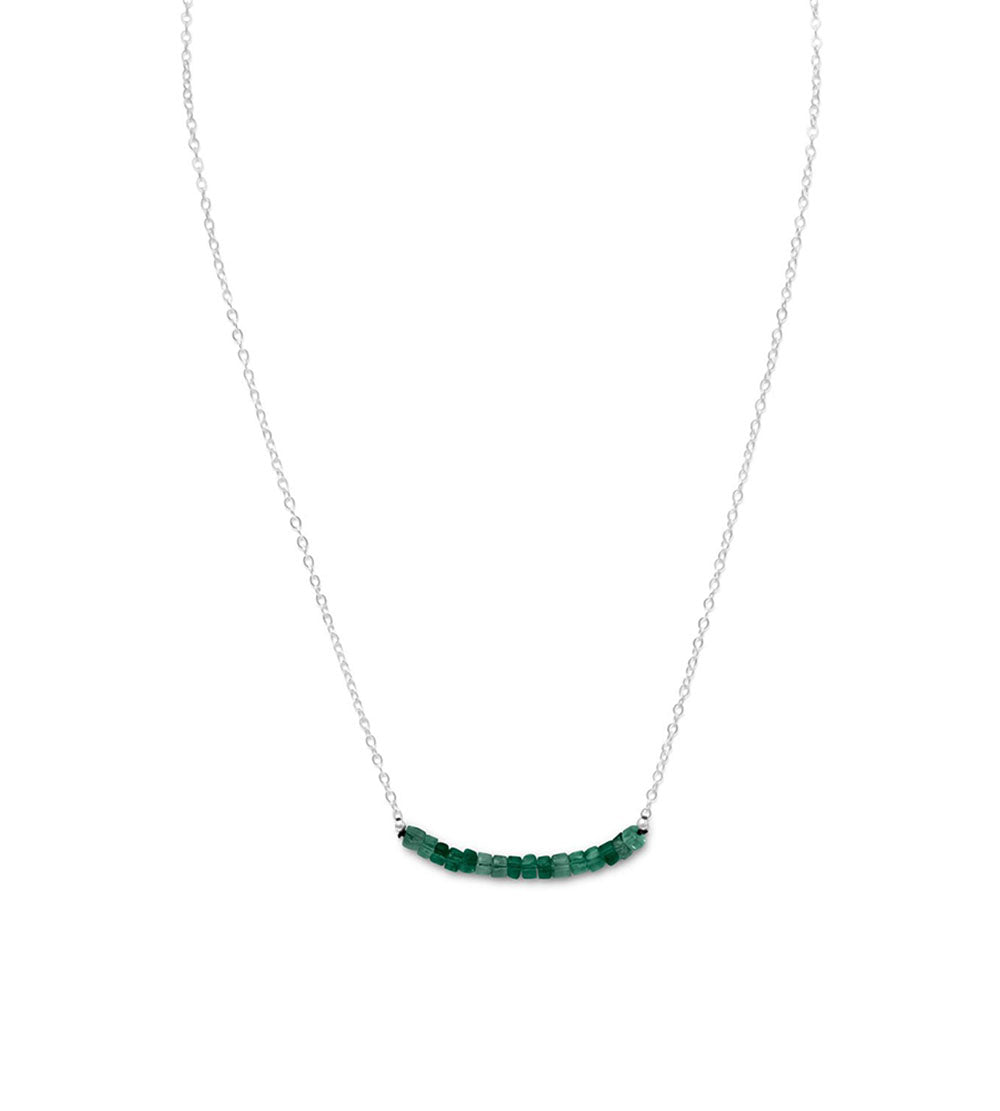 Faceted Beryl May Birthstone Beads Necklace