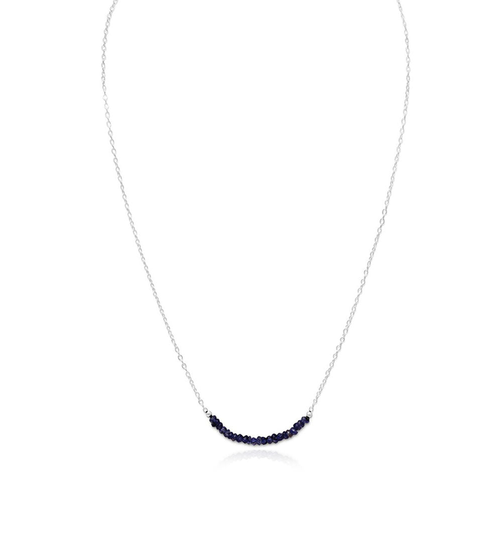 Faceted Iolite Beads Necklace