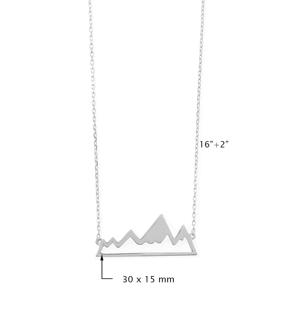 Mountain Range Pendant Necklace