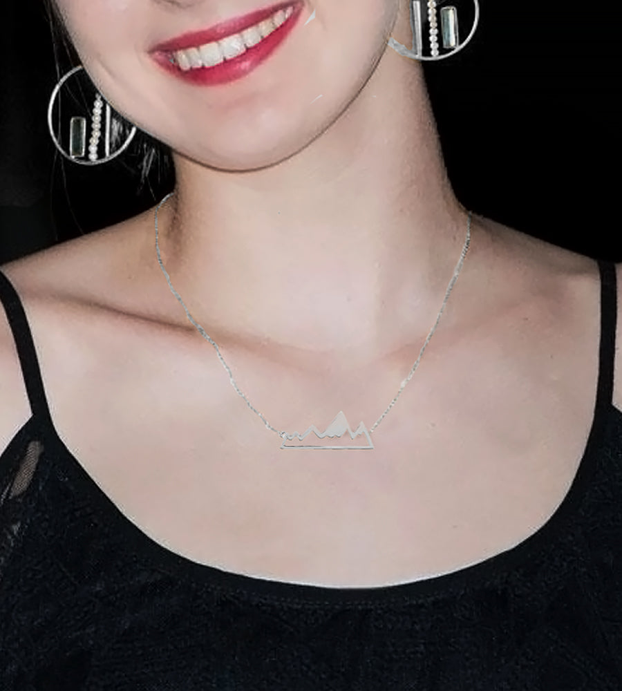 Mountain Range Pendant Necklace