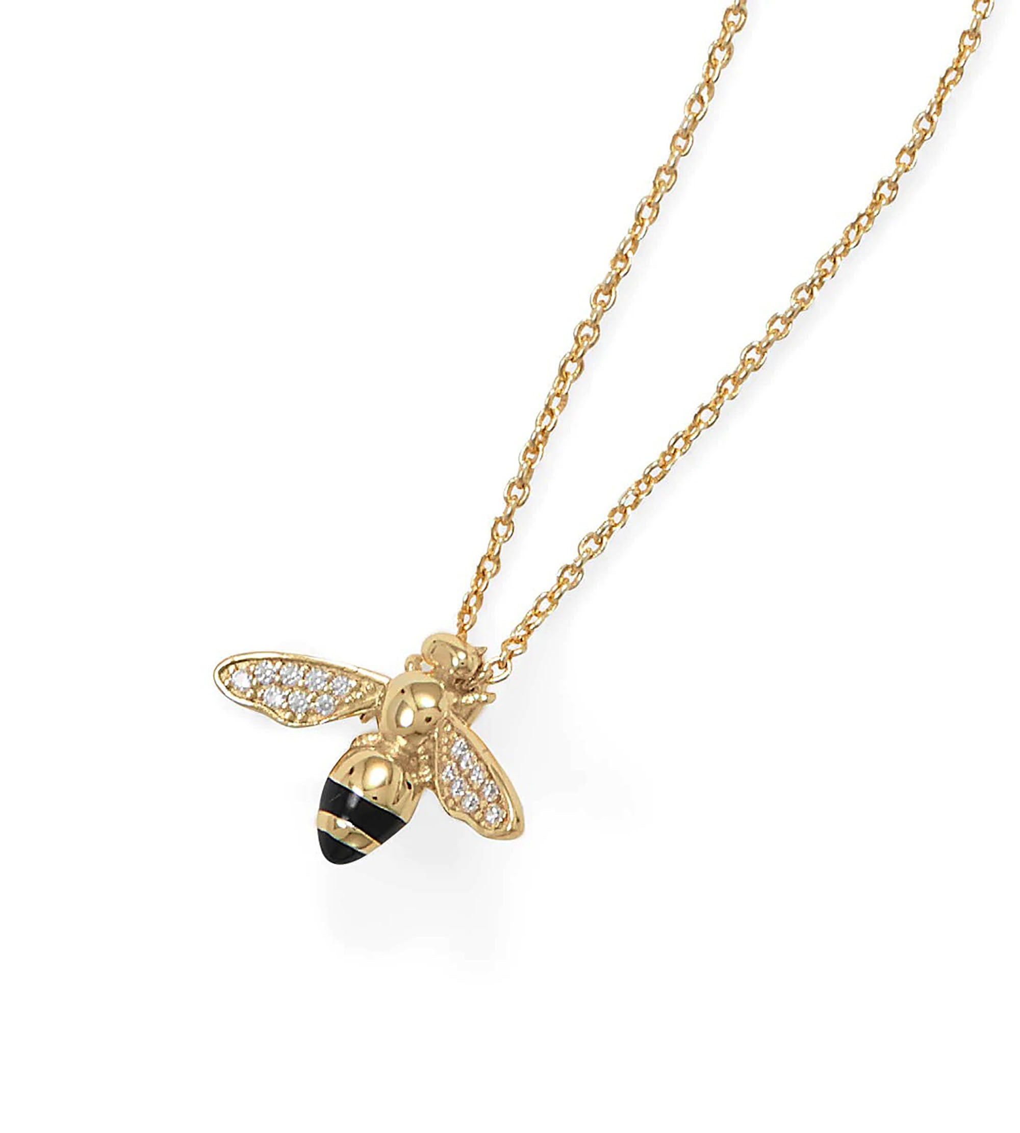 Signity CZ Bee Necklace