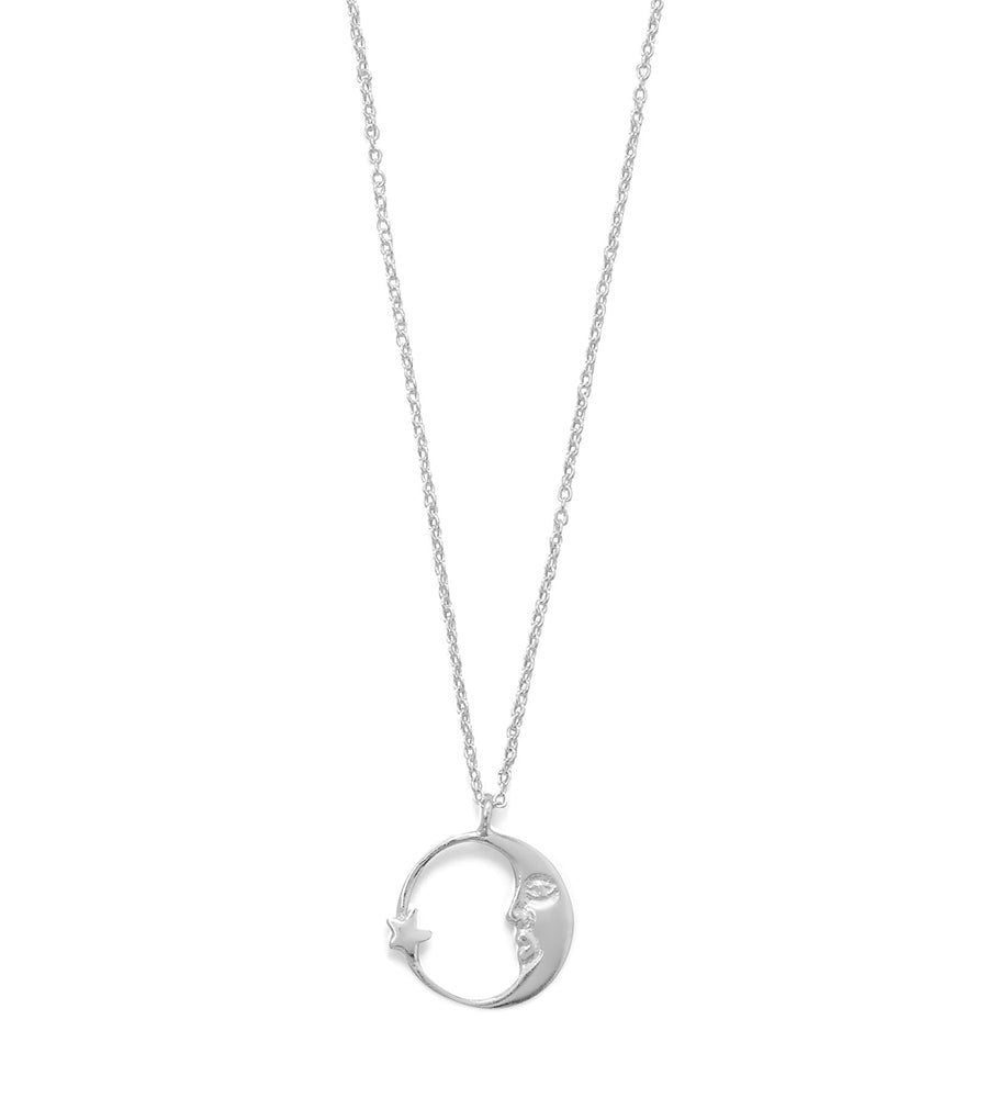 Crescent Moon & Star Necklace