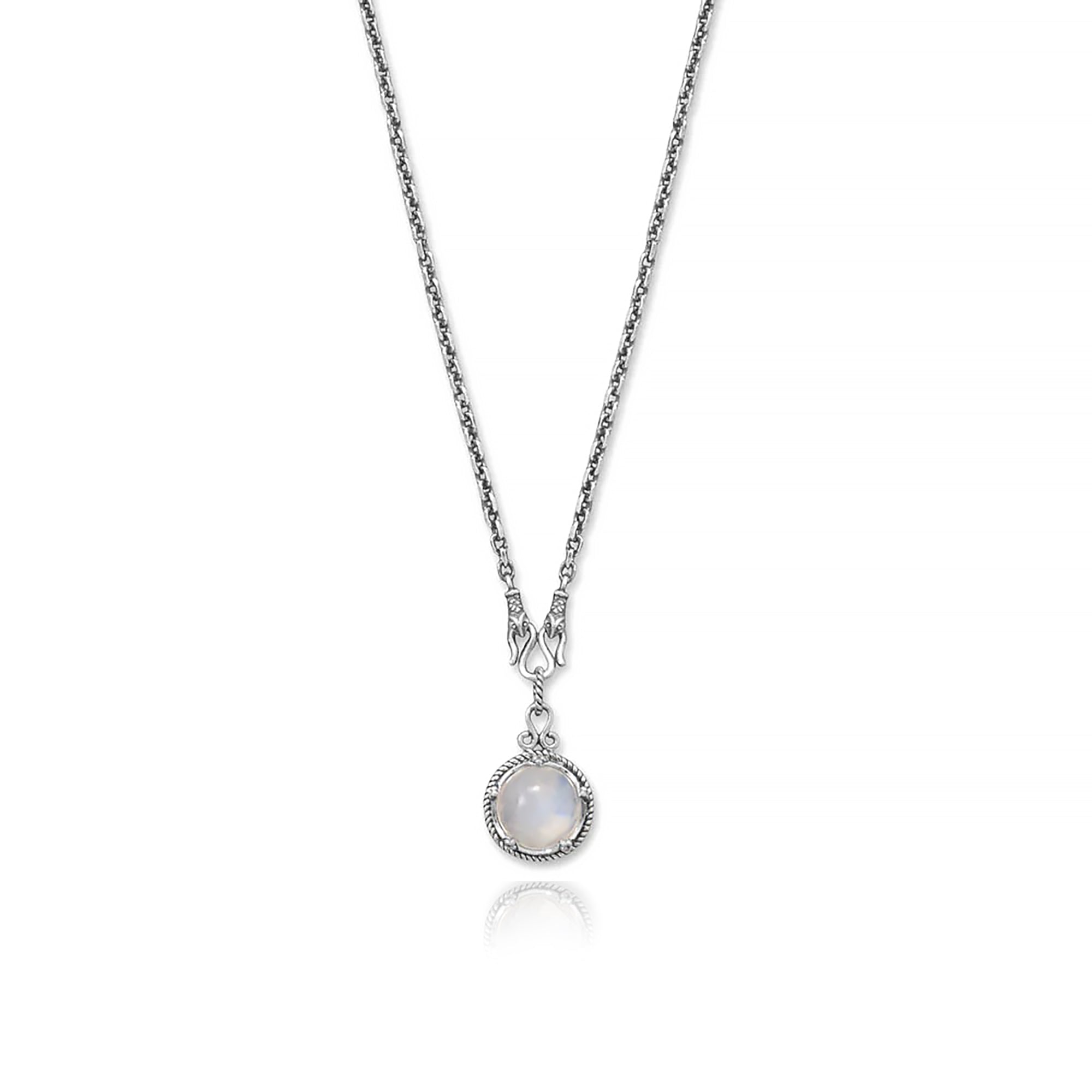 Reversible Lapis & Moonstone Necklace