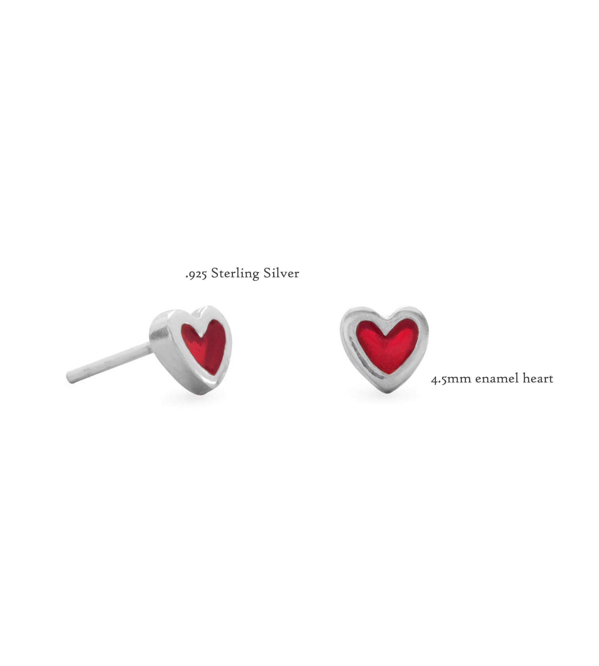 Red Heart Earrings