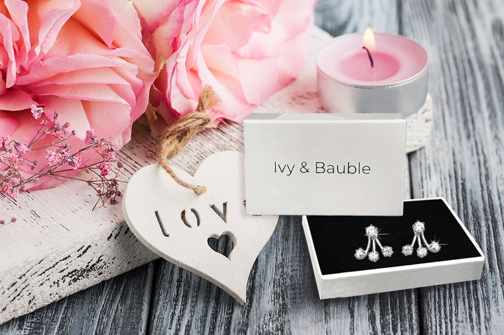 Silver CZ Ear Jackets