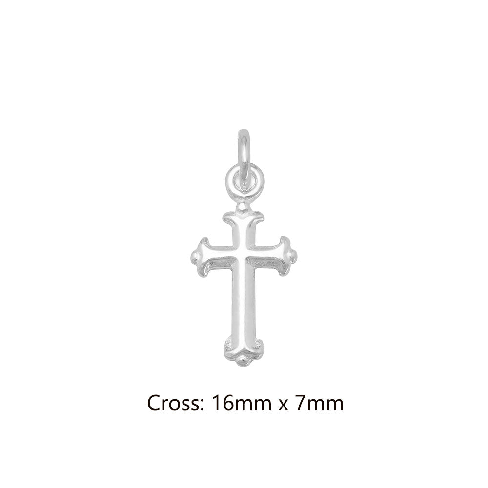 Dainty Silver Cross Charm
