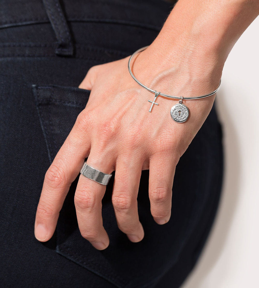 Classic Silver Cross Charm