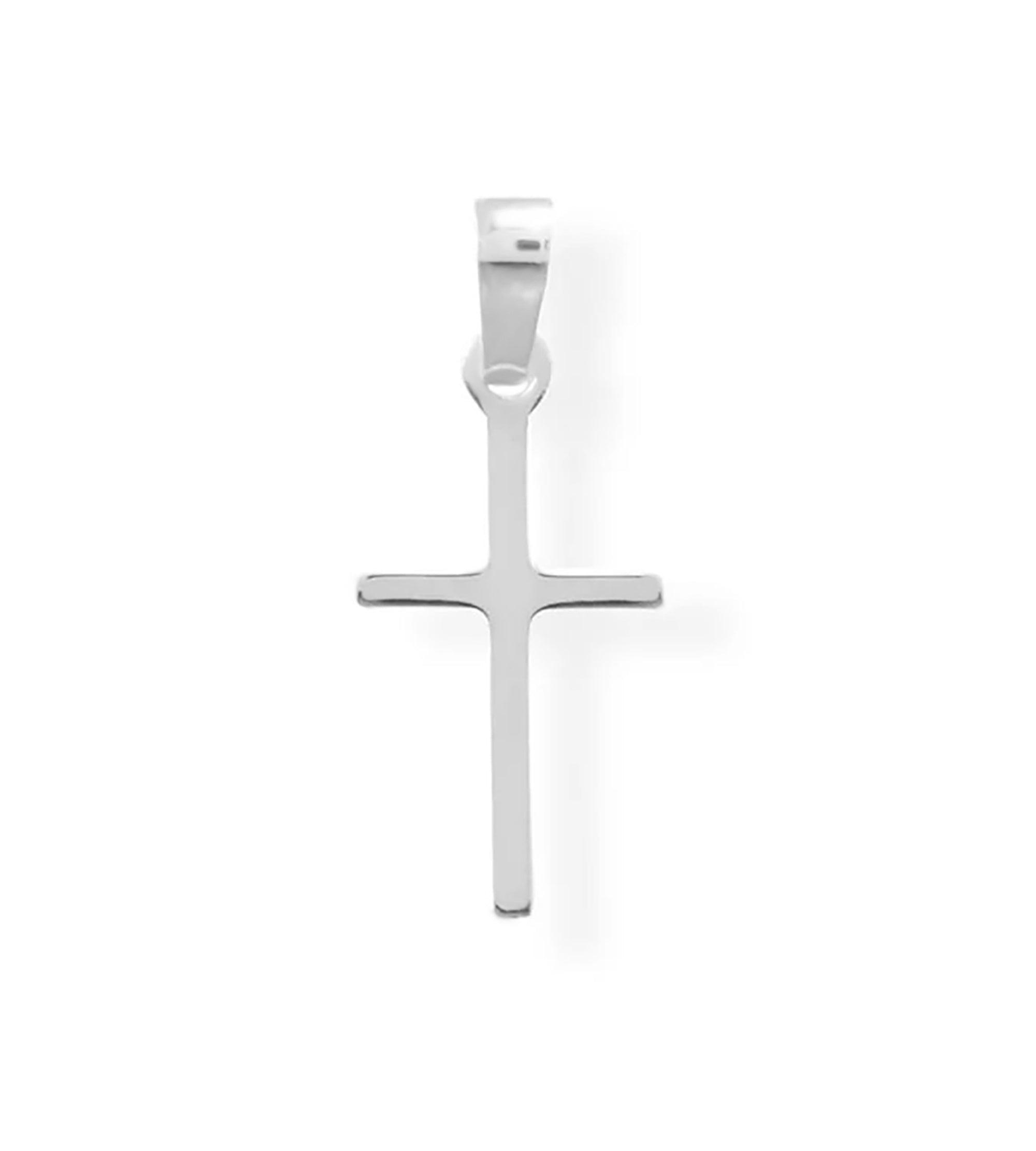 Thin Silver Cross Charm