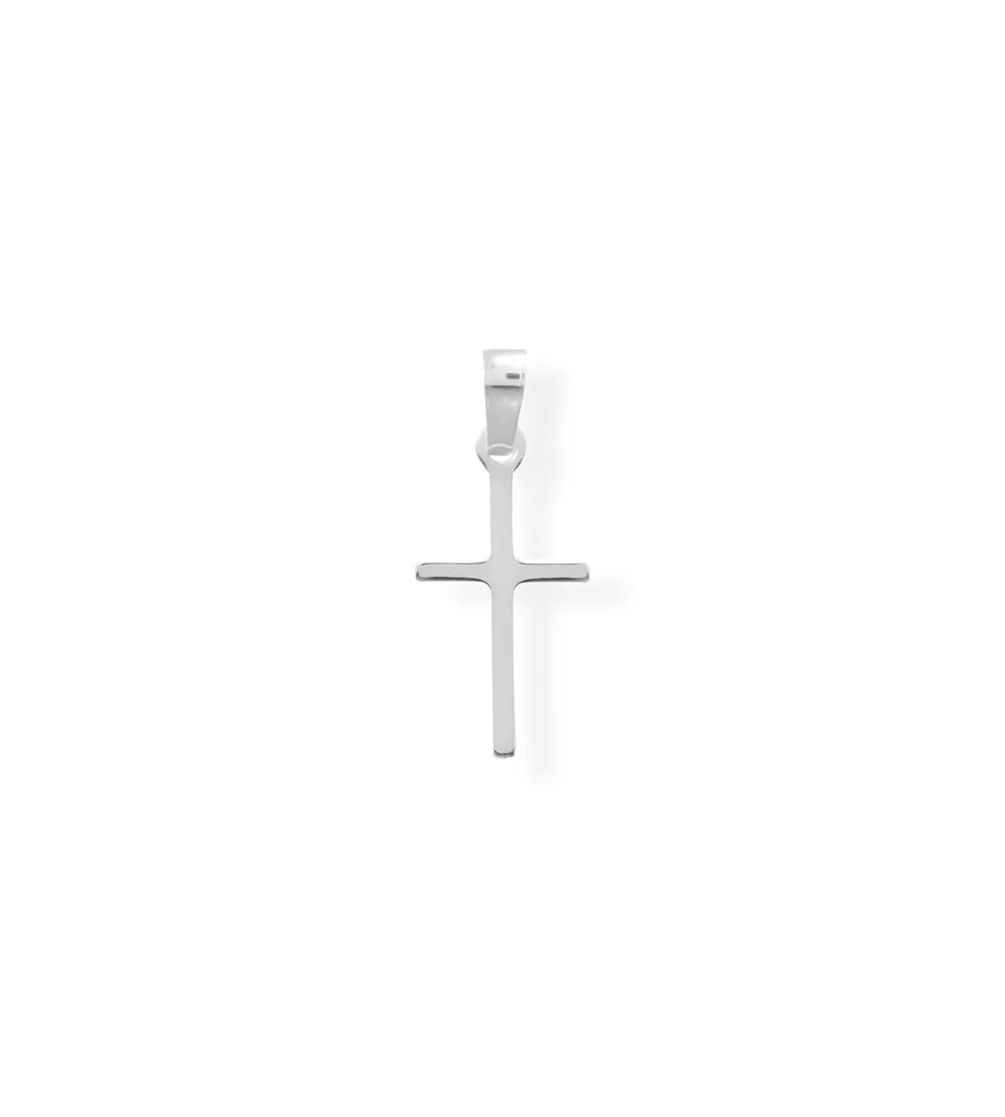 Thin Silver Cross Charm