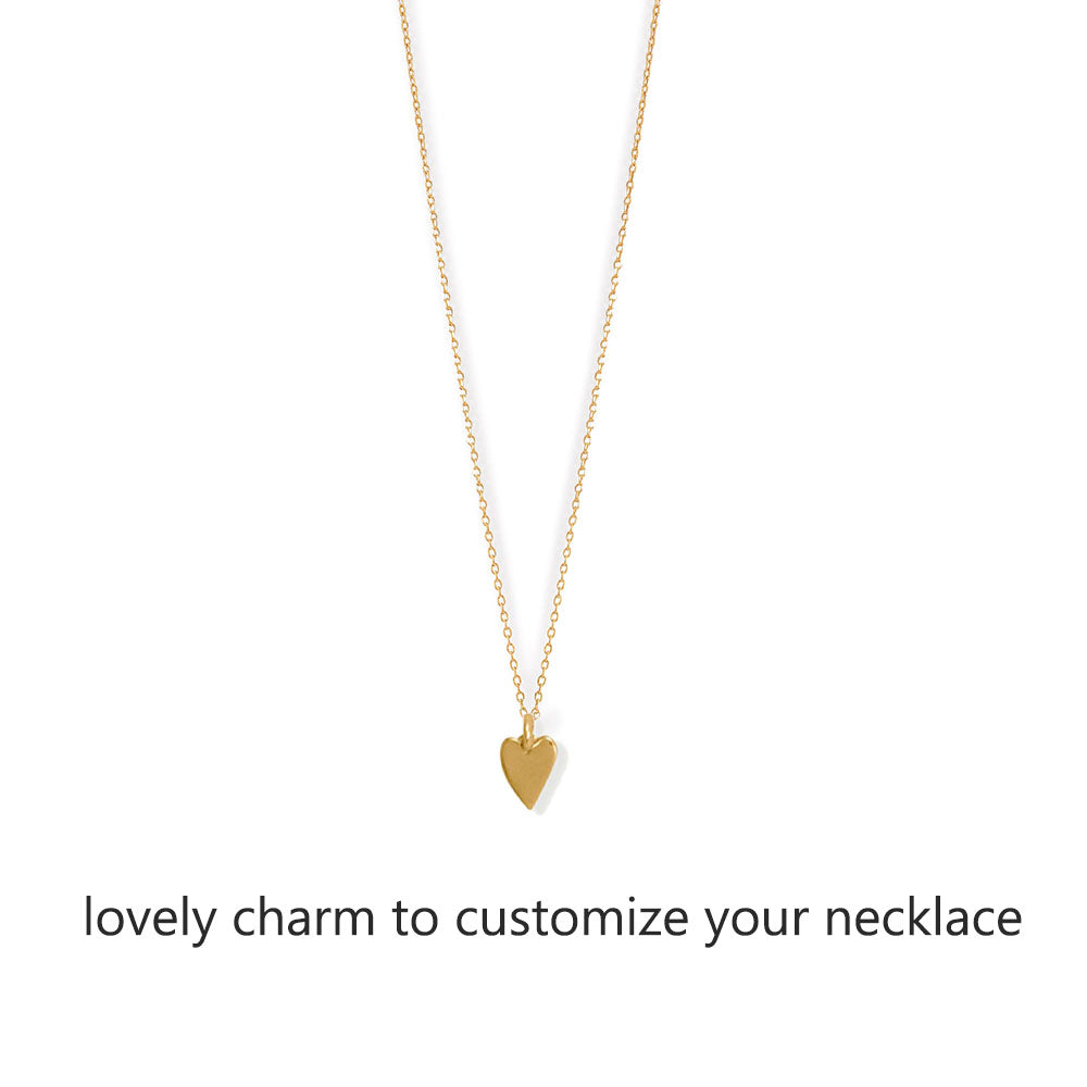 14K Gold Plated Sterling Silver Charm Gift Set, 5pcs