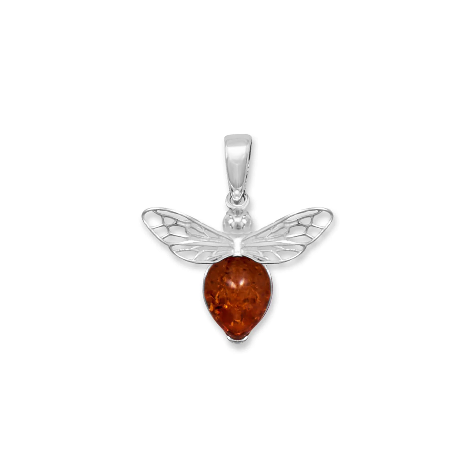 Baltic Amber Honey Bee Pendant