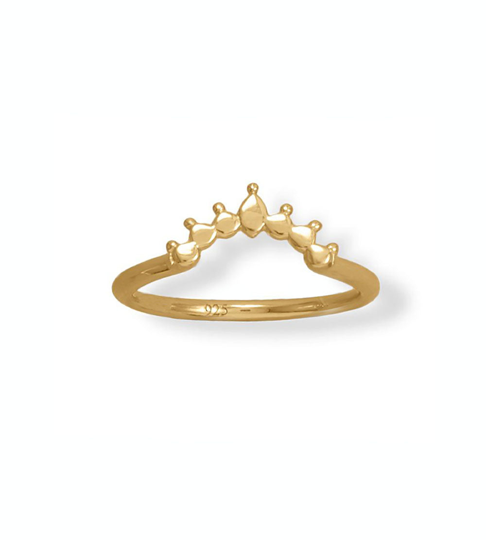 Stackable Dot Crown Ring