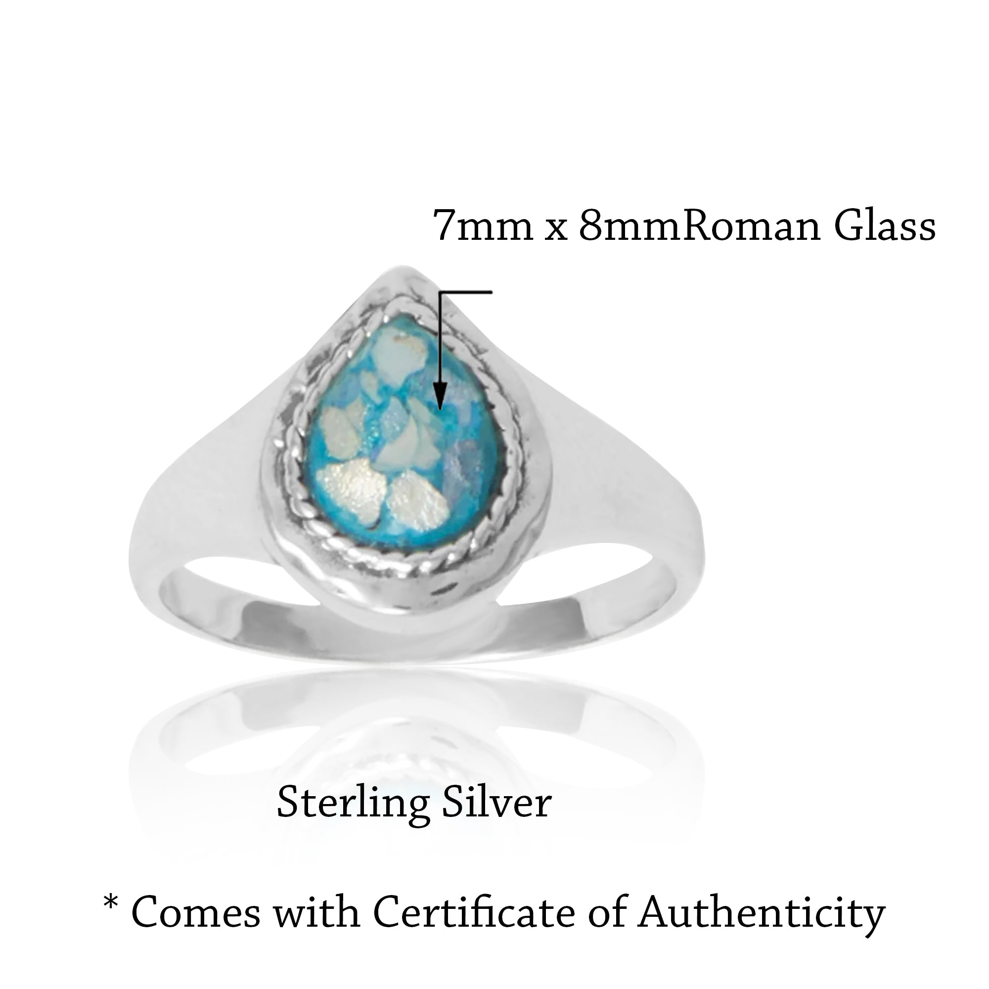 Pear-Shaped Roman Glass Ring