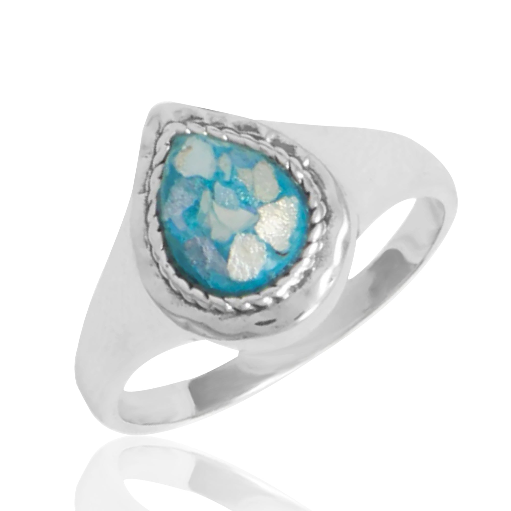 Pear-Shaped Roman Glass Ring