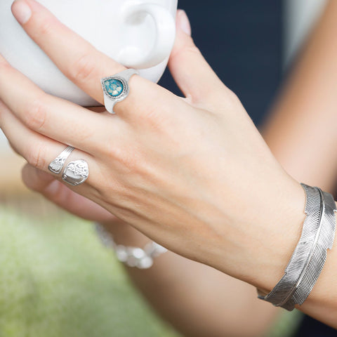 Pear-Shaped Roman Glass Ring