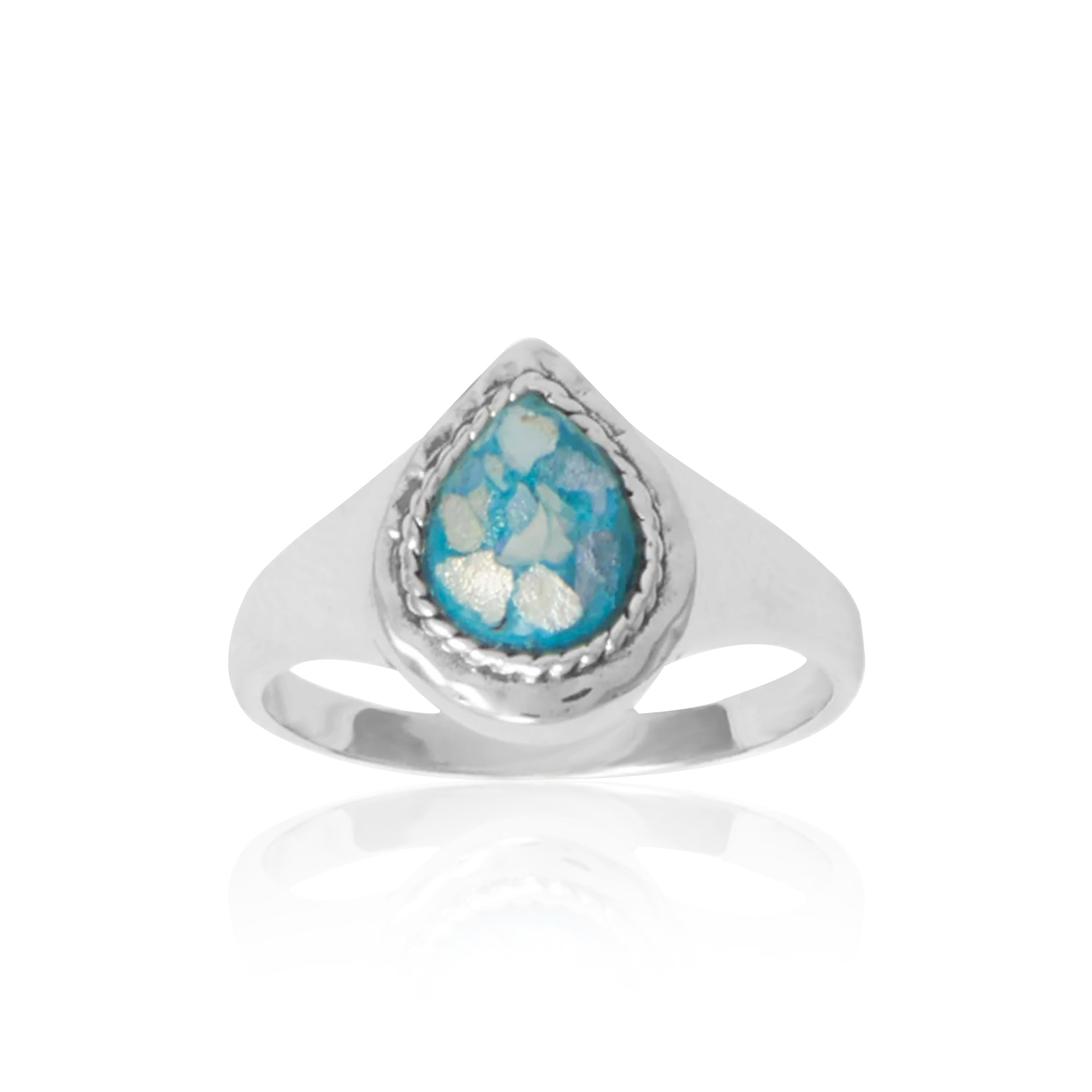 Pear-Shaped Roman Glass Ring