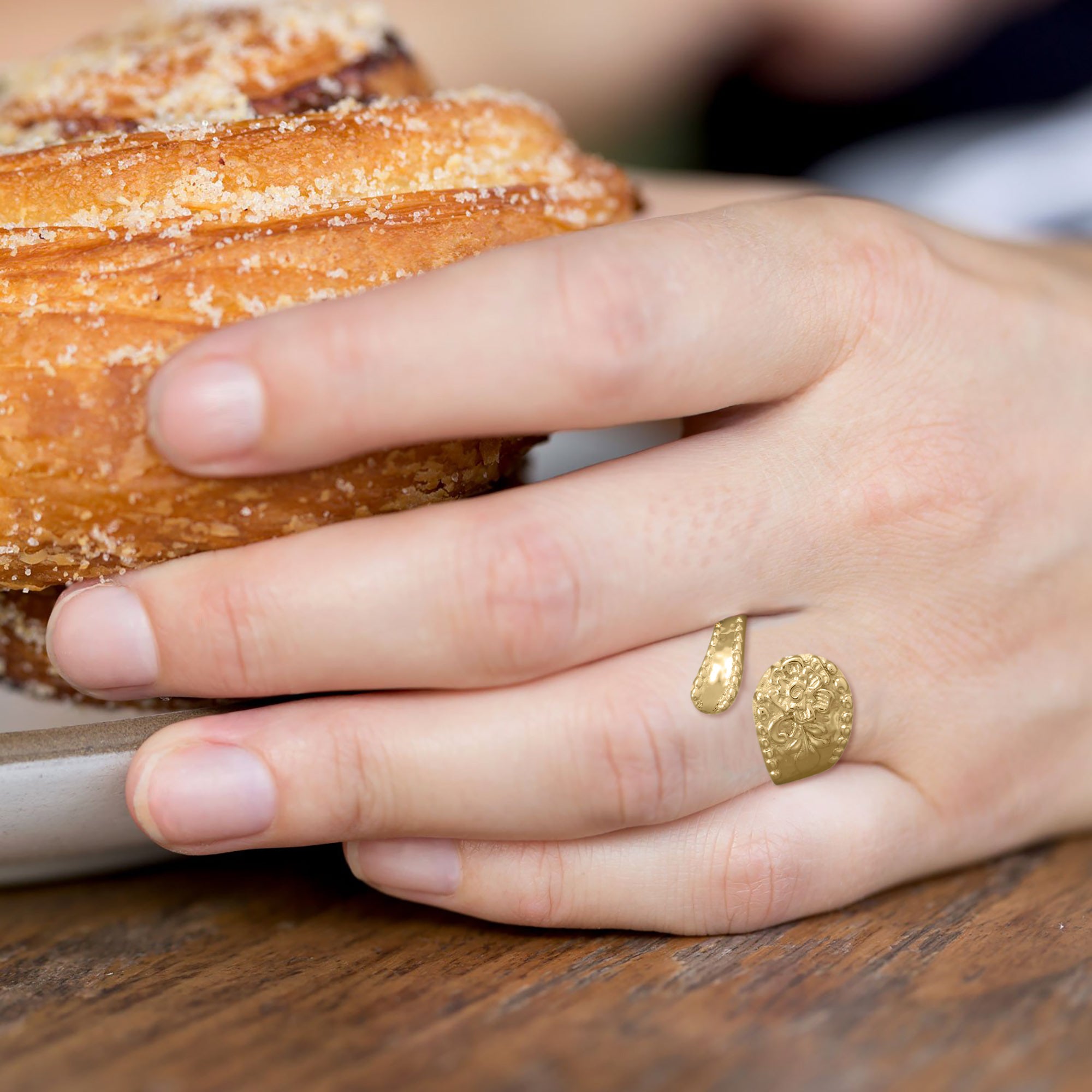Floral Spoon Ring