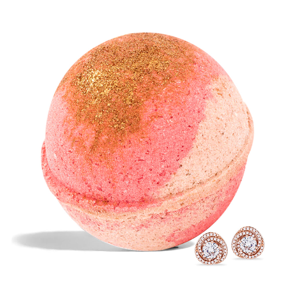 Hand Made Fruity Scent Bath Bomb with Surprise Jewelry, 8oz