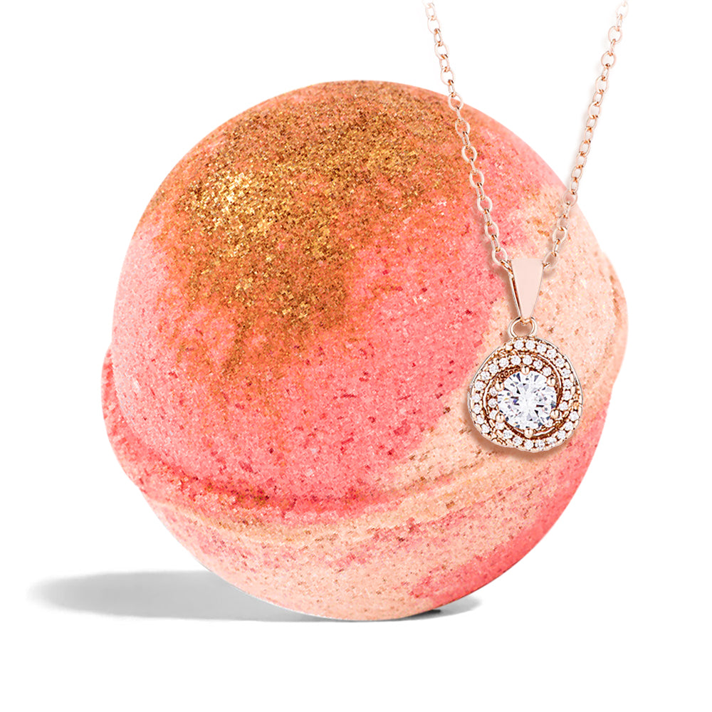 Hand Made Fruity Scent Bath Bomb with Surprise Jewelry, 8oz