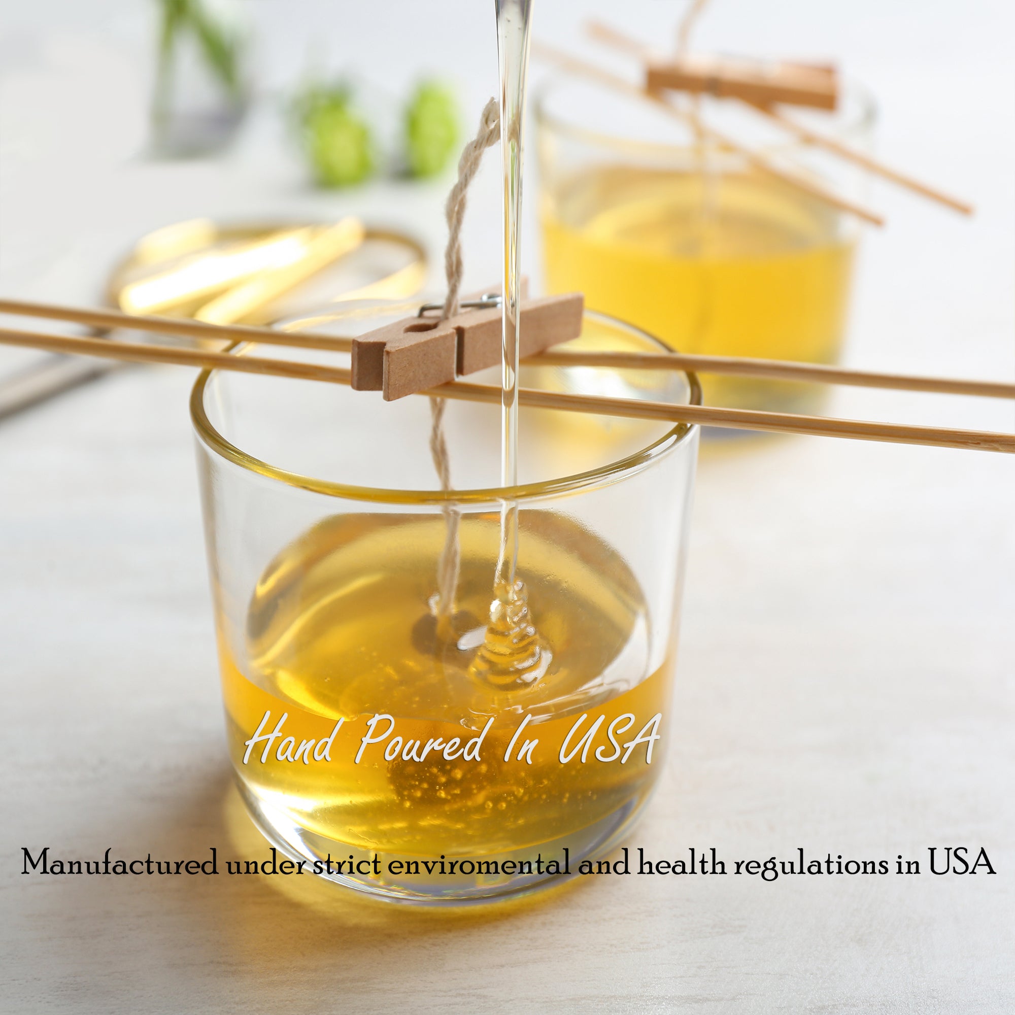 All Natural Coconut / Soy Blend Lilac Scented Candle with Jewelry