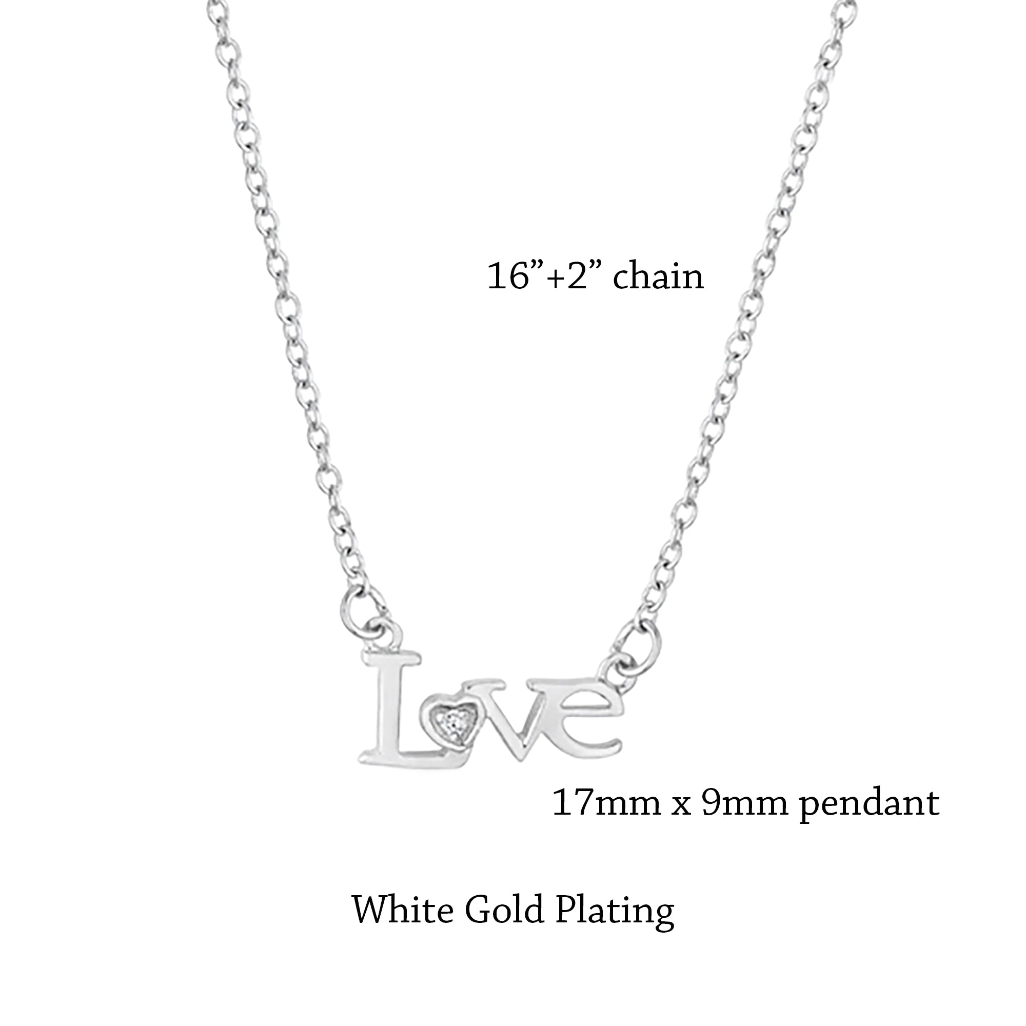 LOVE Script Necklace