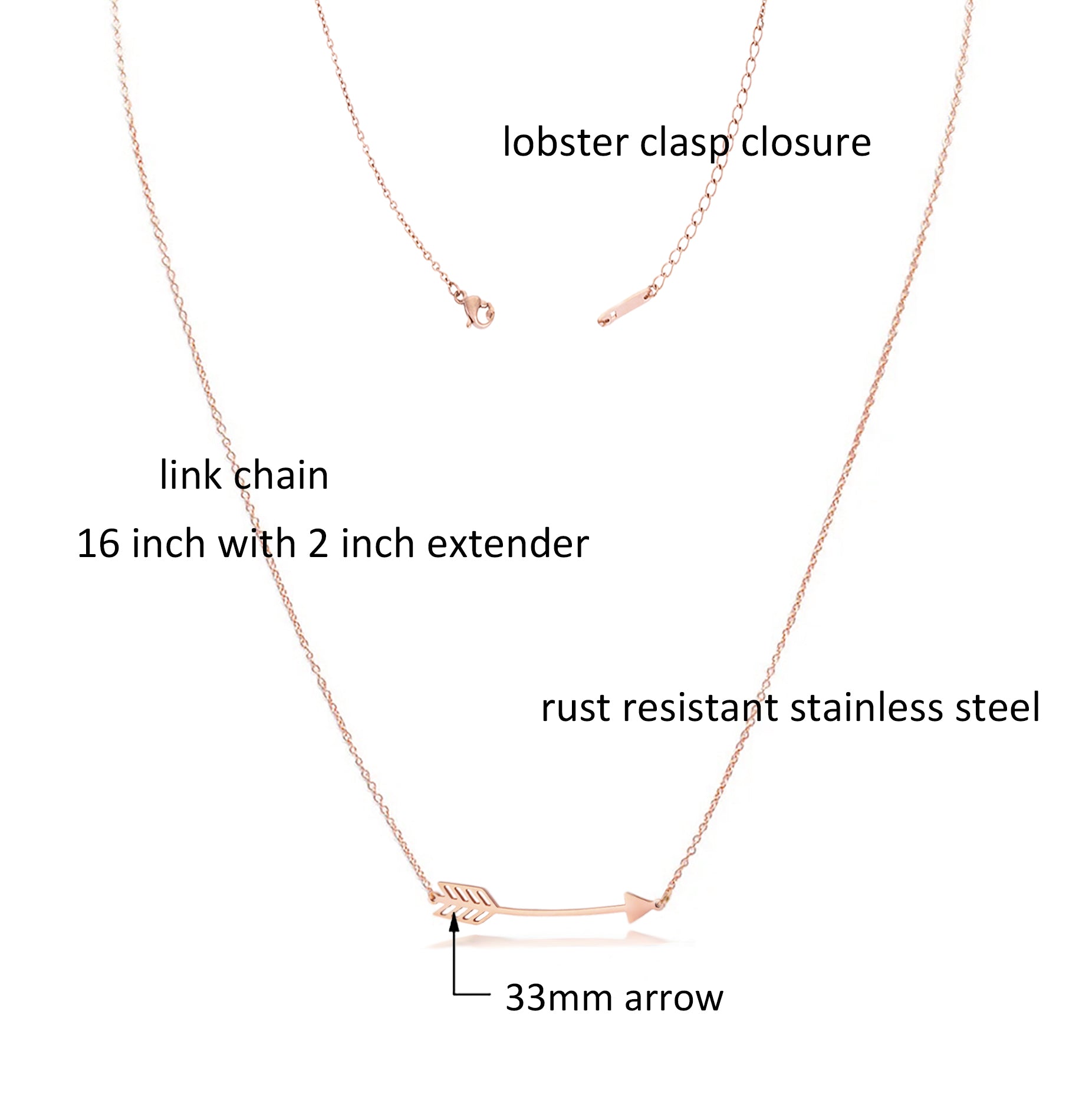 Arrow Pendant Necklace