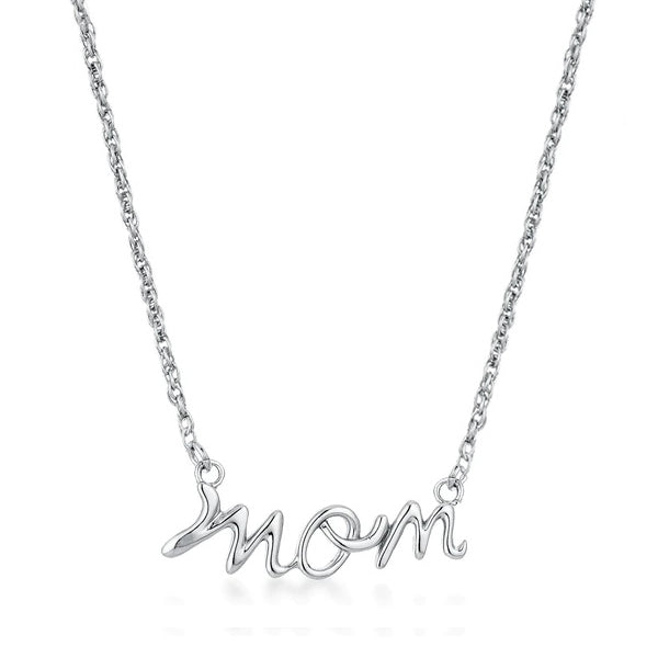 Mom Script Necklace