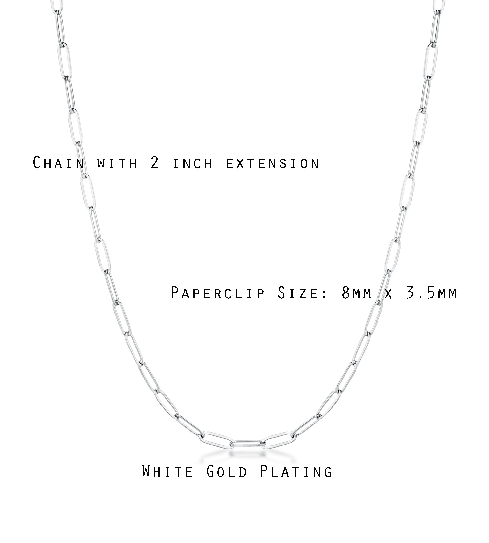 Linked Petite Paperclip Chain Necklaces
