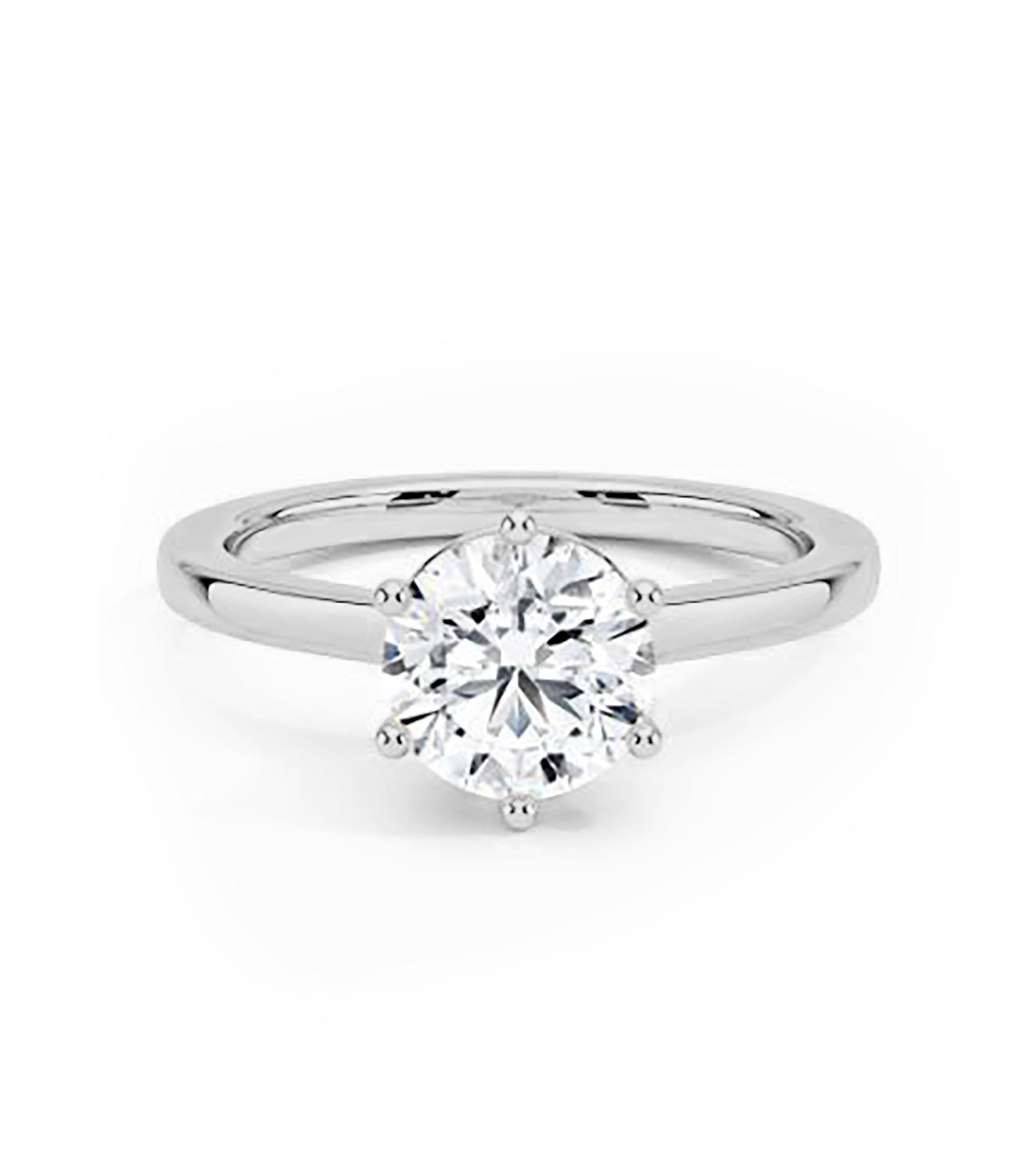 1 Carat CZ Solitaire Engagement Ring