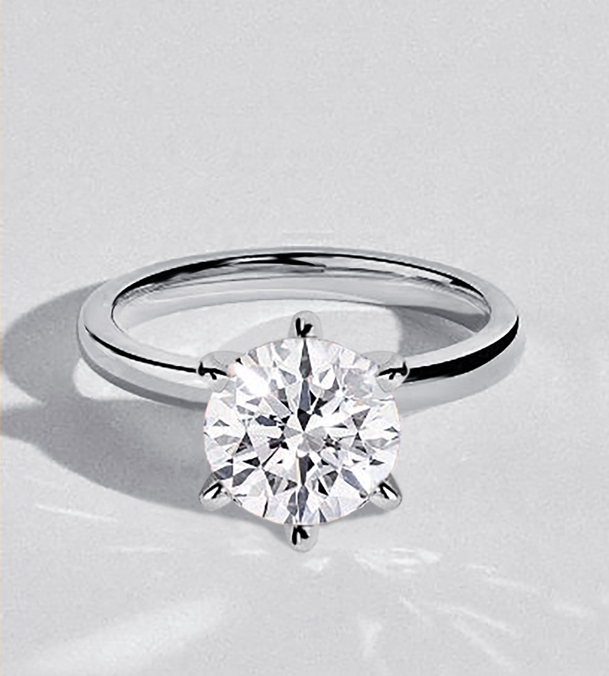 1 Carat CZ Solitaire Engagement Ring