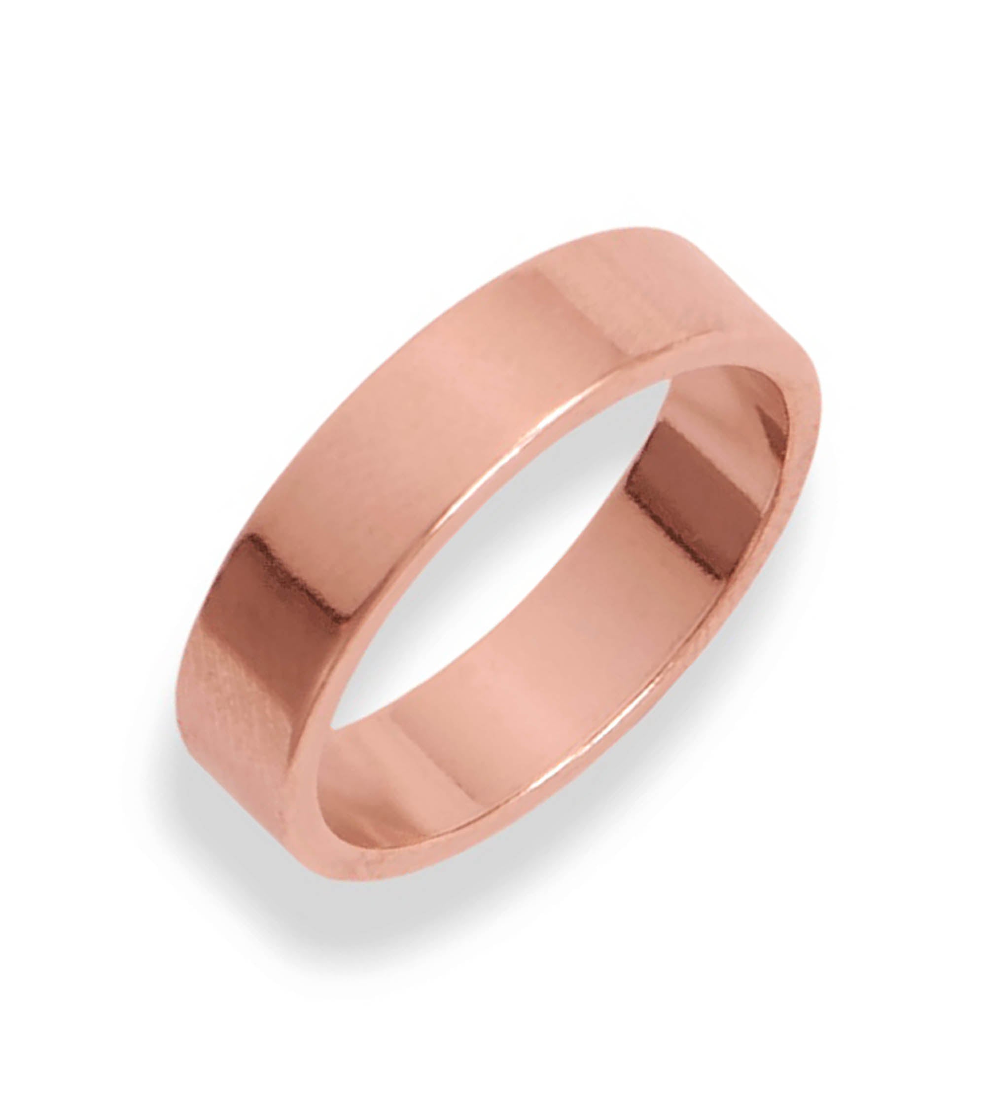 Uncoated Solid Flat Copper Ring