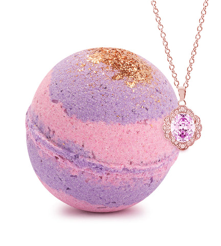 Hand Made Spiced Fruit Scent Bath Bomb with Surprise Jewelry, 8oz
