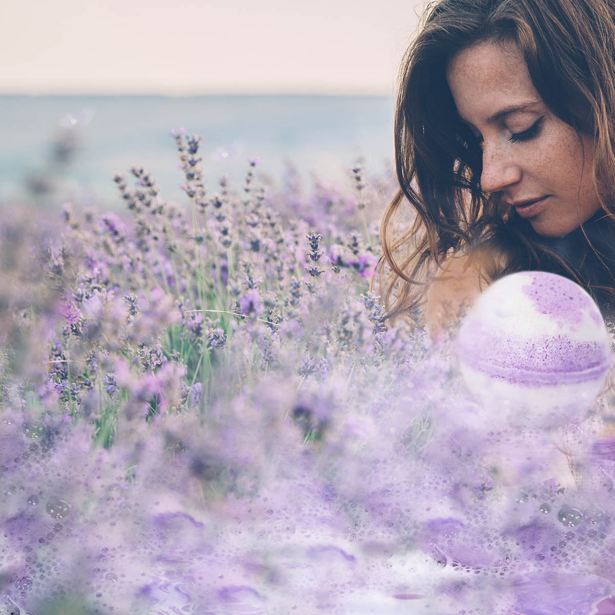 Hand Made Botanical Lavender Scent Surprise Jewelry Bath Bomb, 8oz