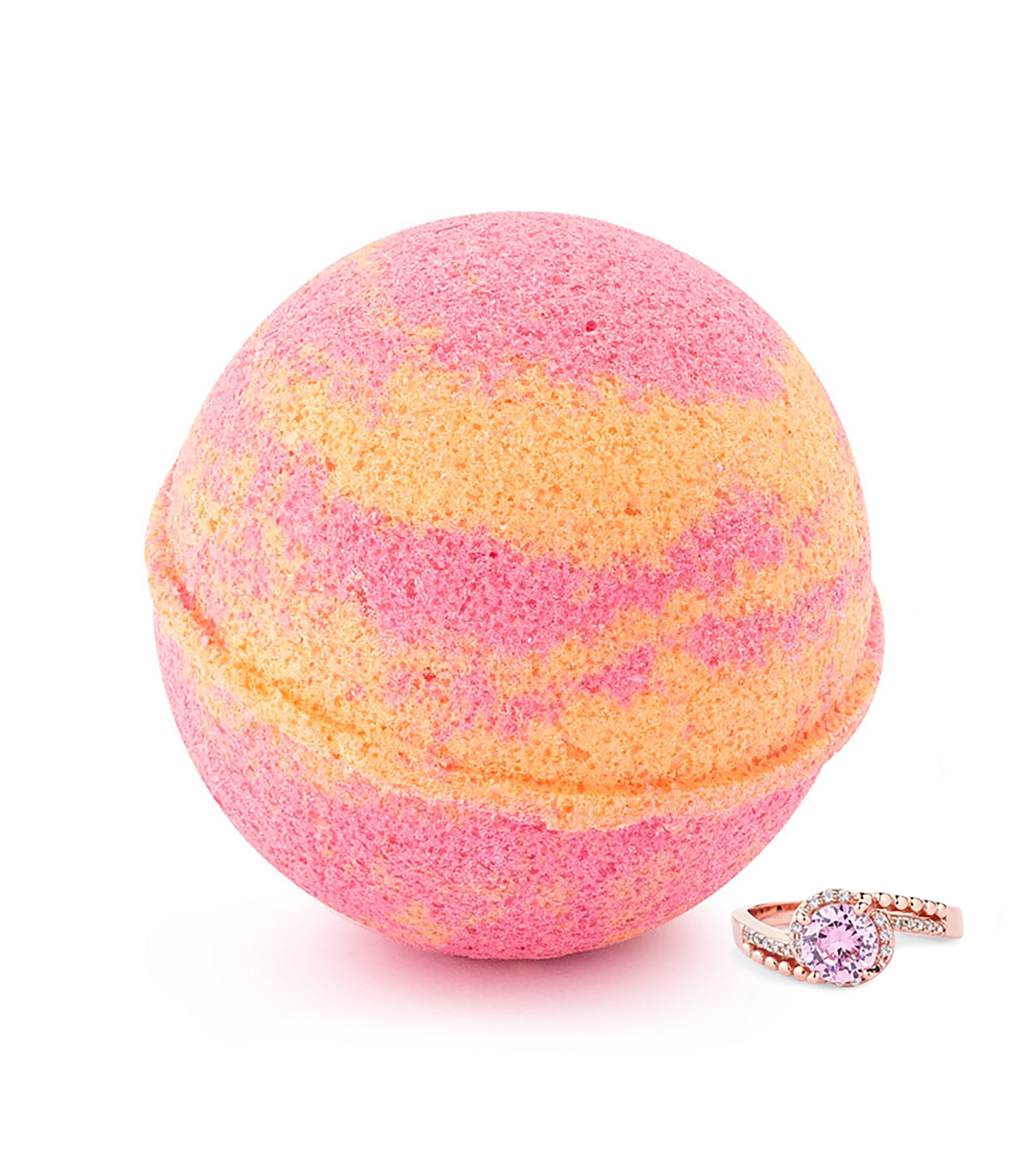 Hand Made Fruity Punch Scent Bath Bomb with Surprise Jewelry, 8oz